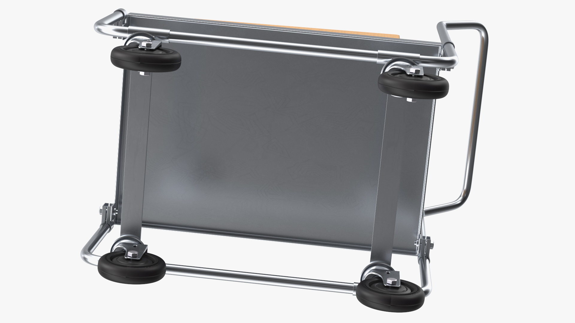 Trolley High Platform with Cardboard Boxes 3D