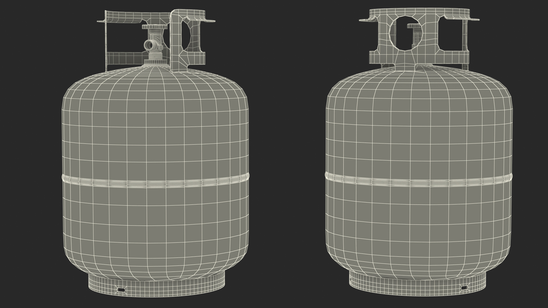 3D Small Gas Cylinder model