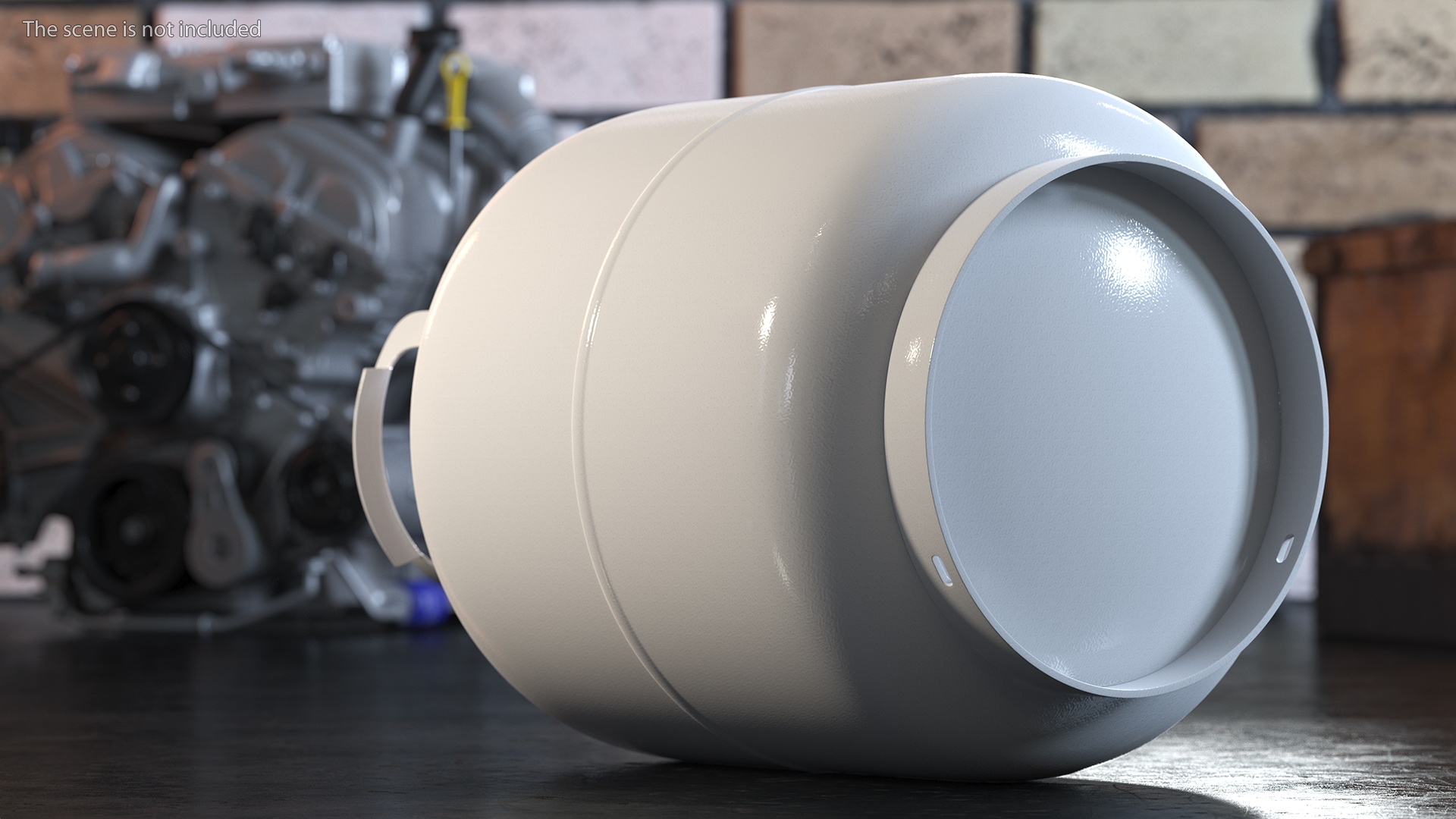 3D Small Gas Cylinder model