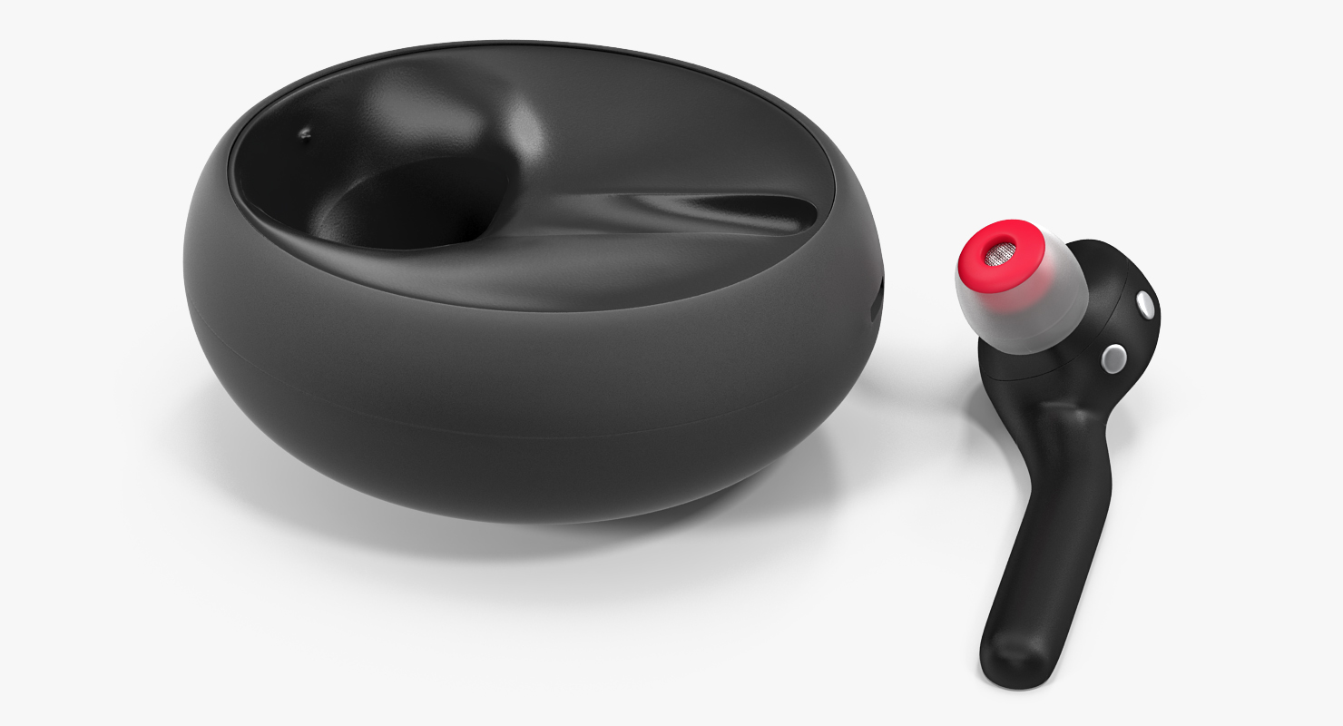 Bluetooth Wireless Headset Jabra Eclipse with Charging Case 3D model