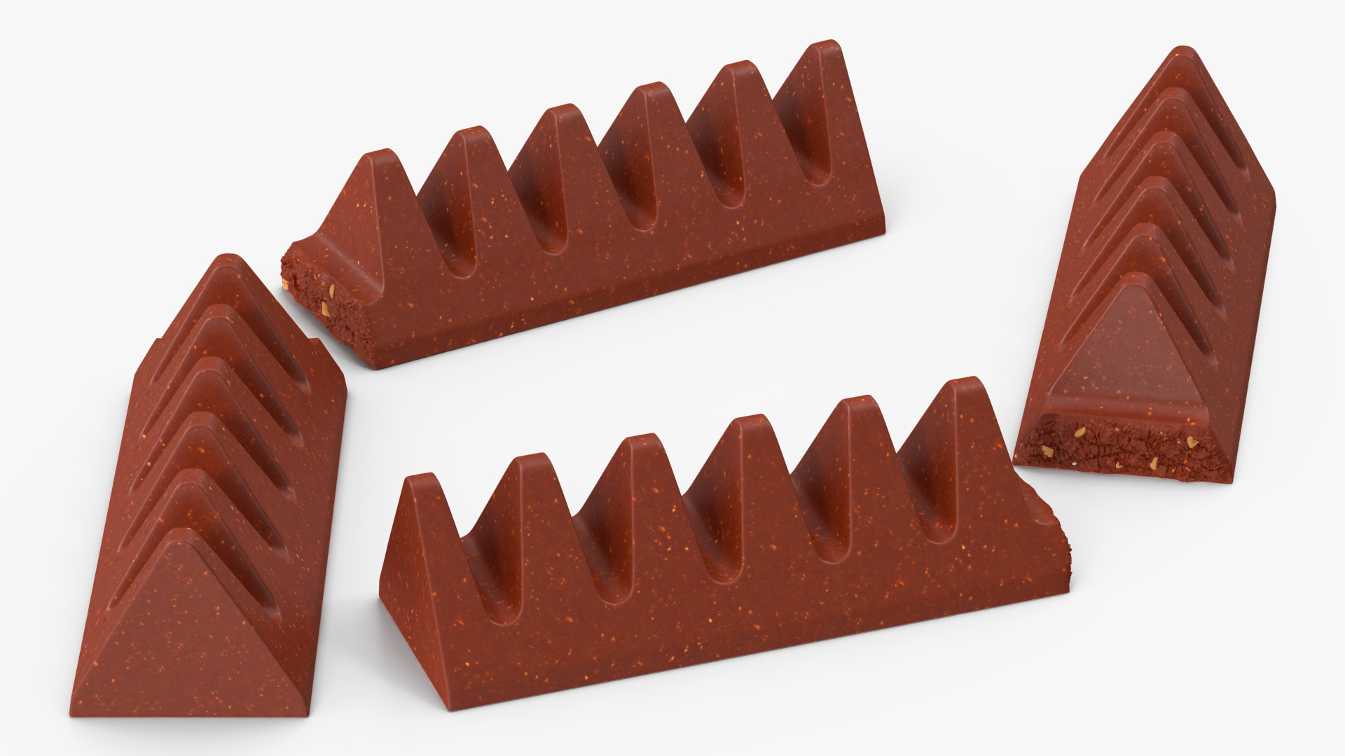 3D model Milk Chocolate Broken Bar