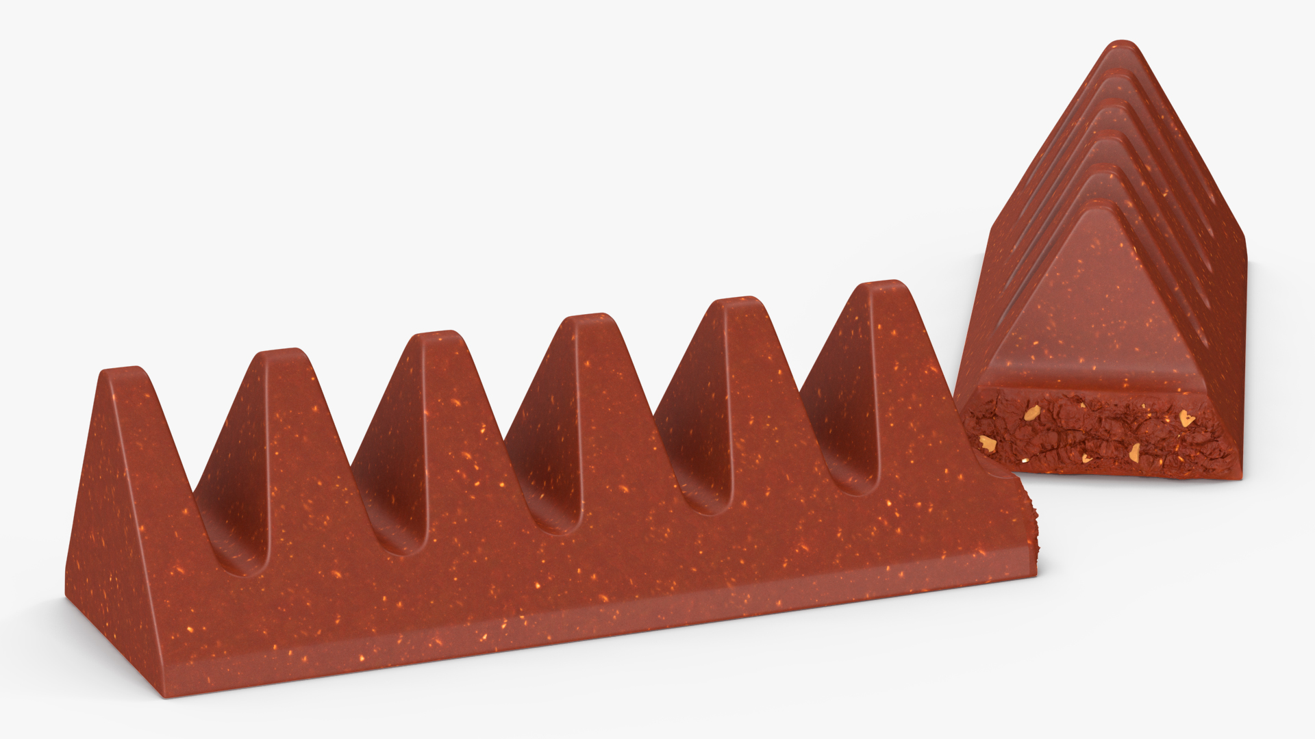 3D model Milk Chocolate Broken Bar