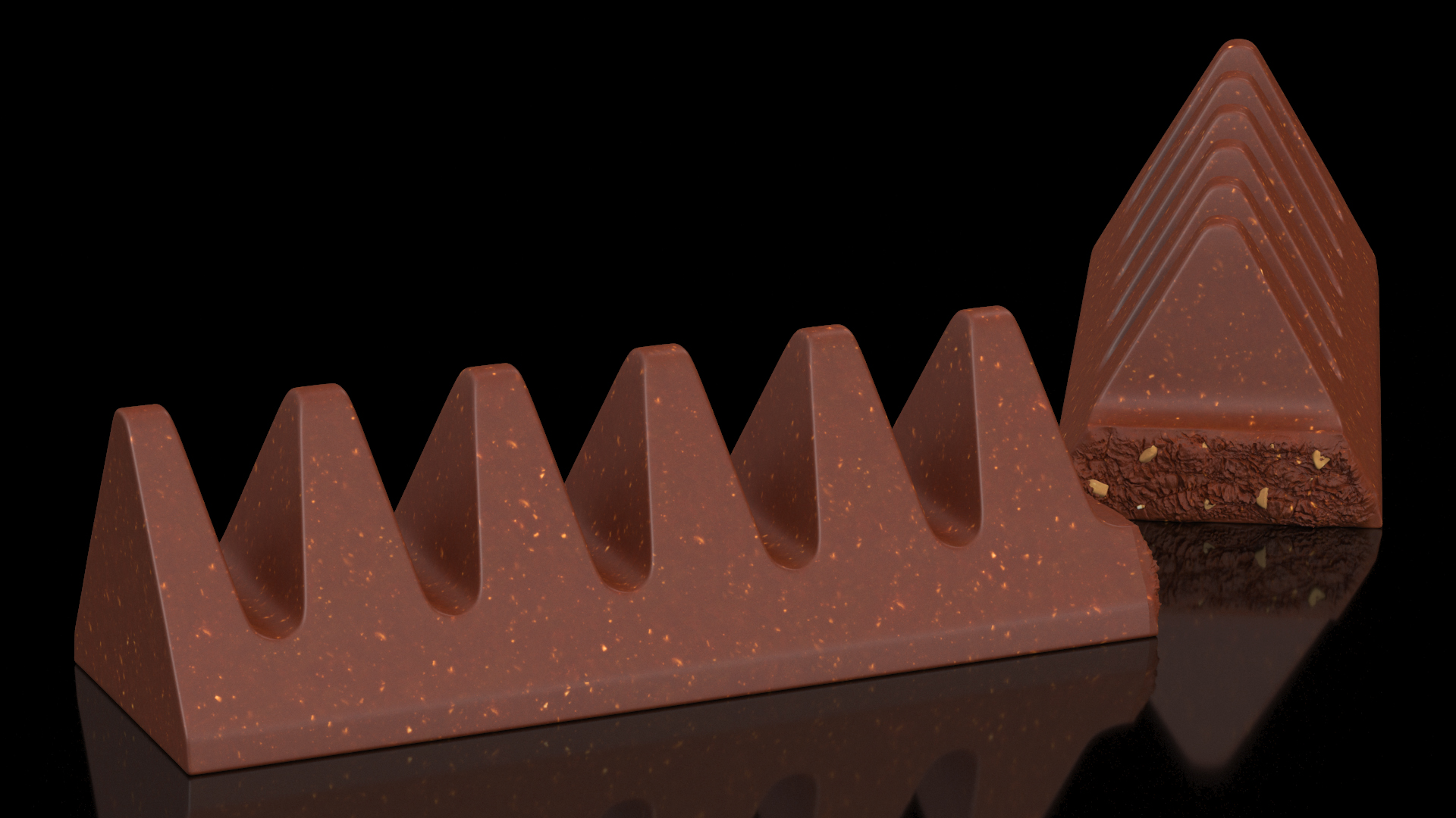 3D model Milk Chocolate Broken Bar