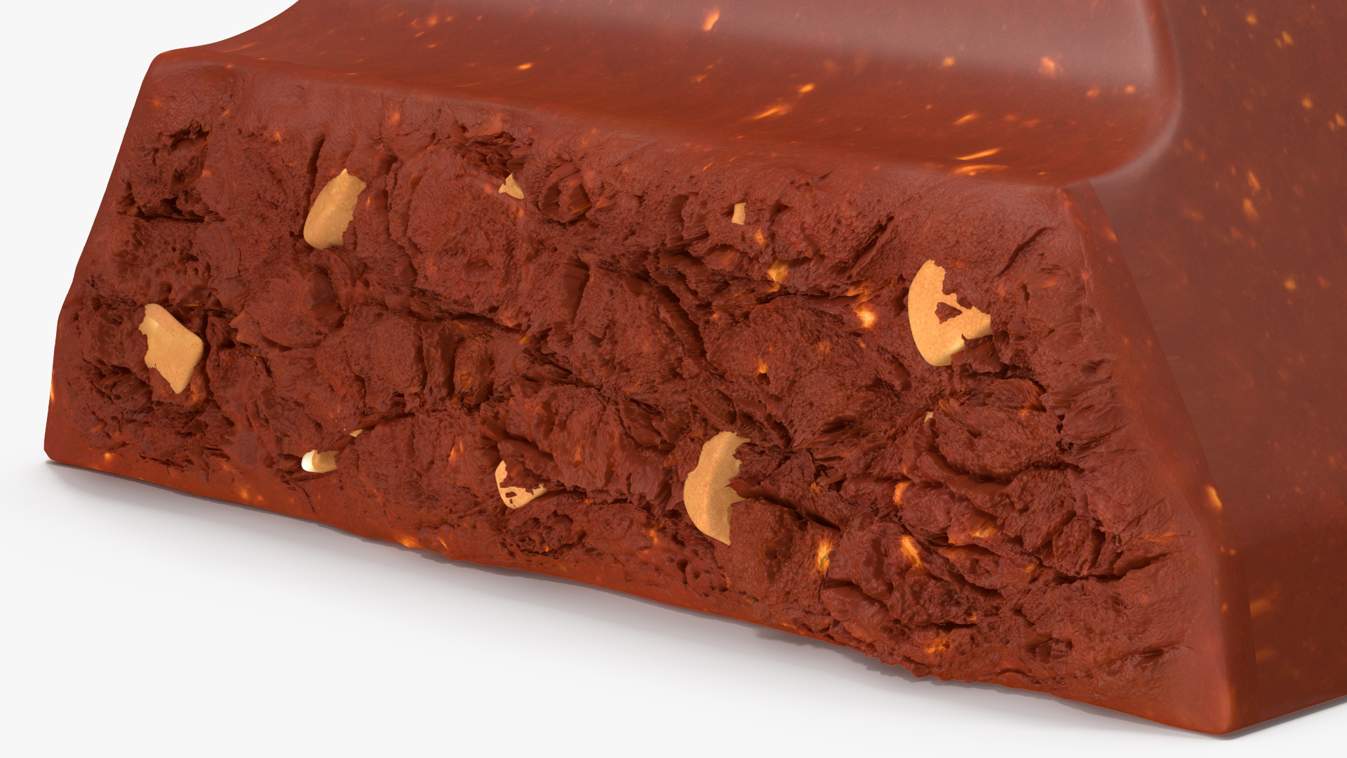 3D model Milk Chocolate Broken Bar