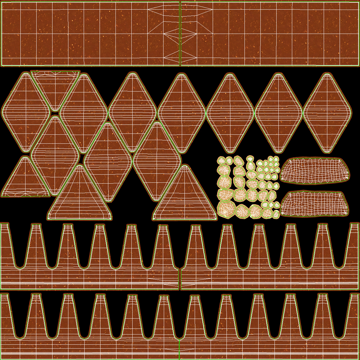 3D model Milk Chocolate Broken Bar