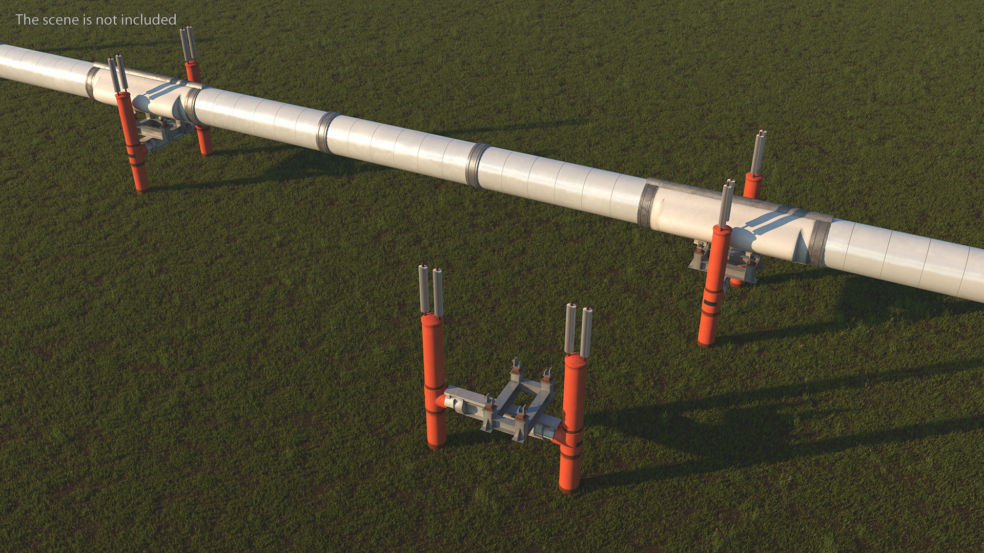3D model Gas Pipeline Support