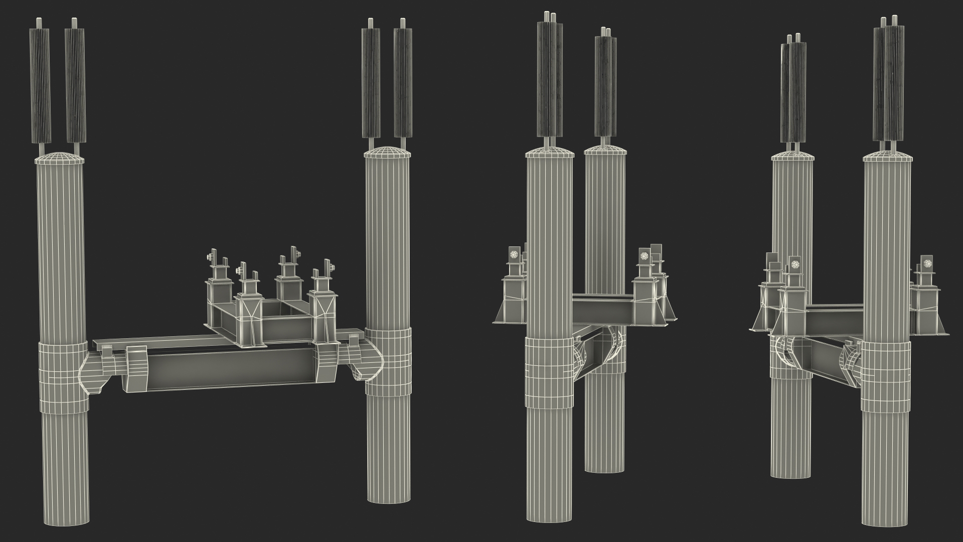 3D model Gas Pipeline Support