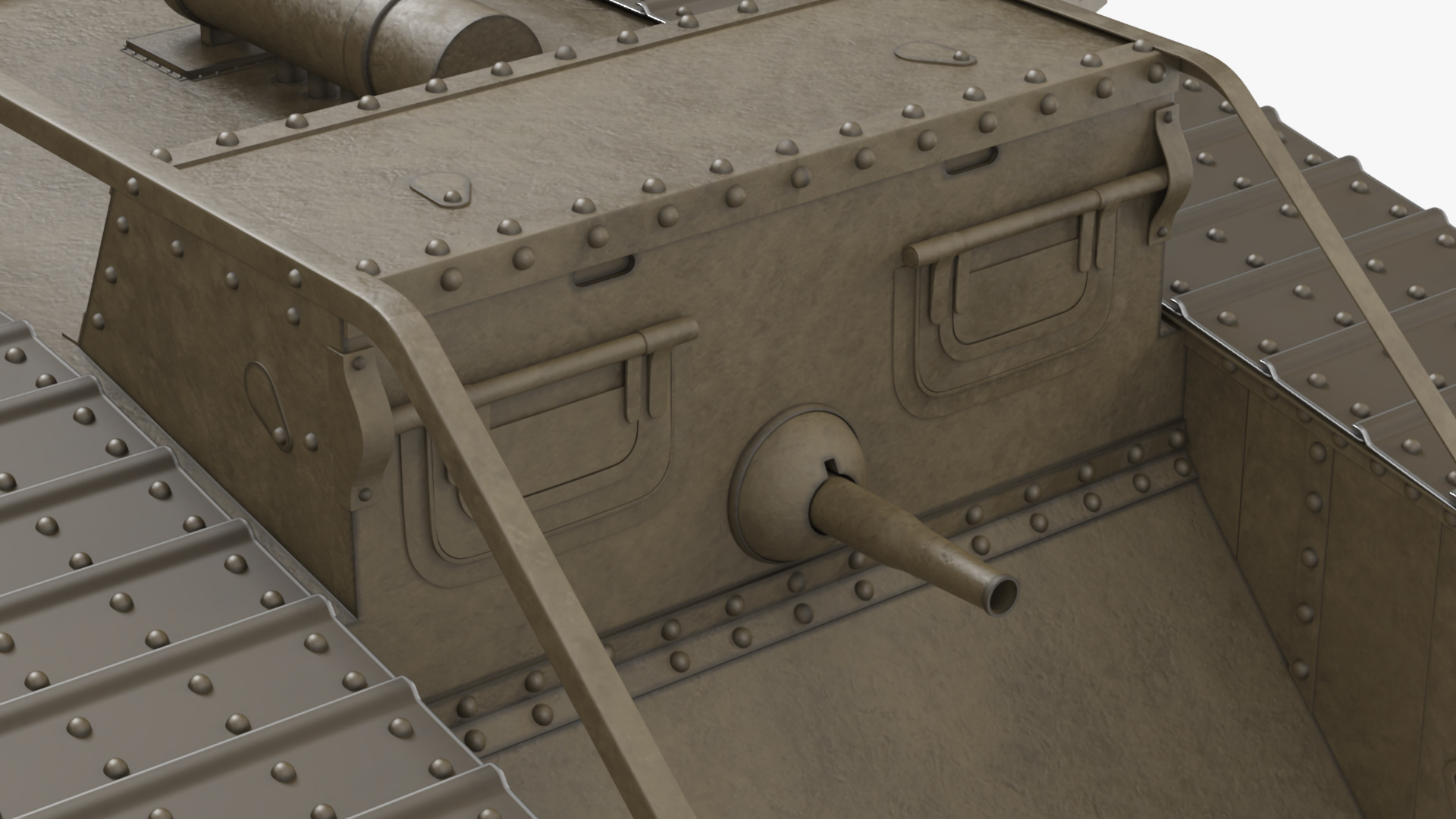 Tank Mk 4 Male 3D model