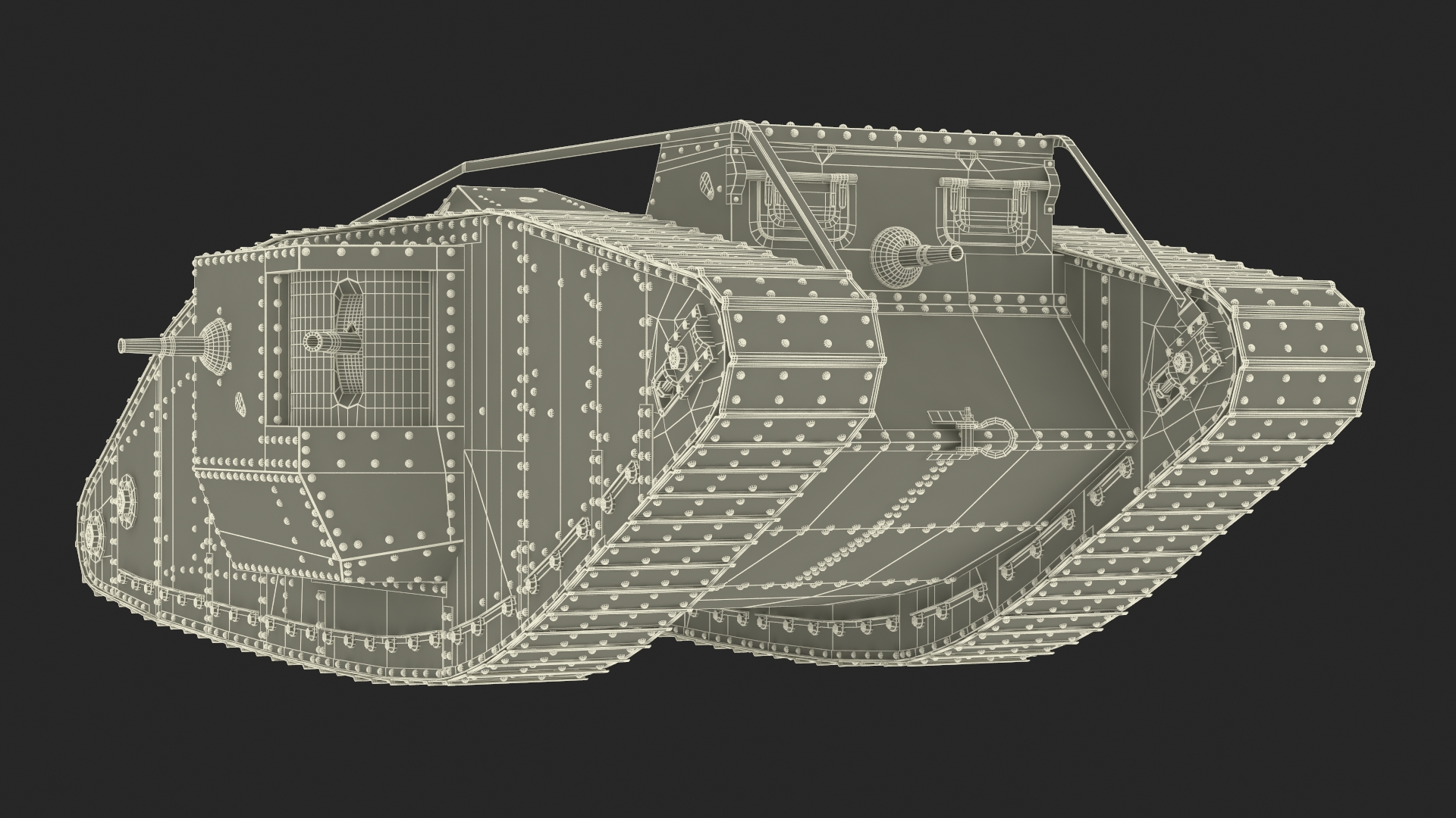 Tank Mk 4 Male 3D model