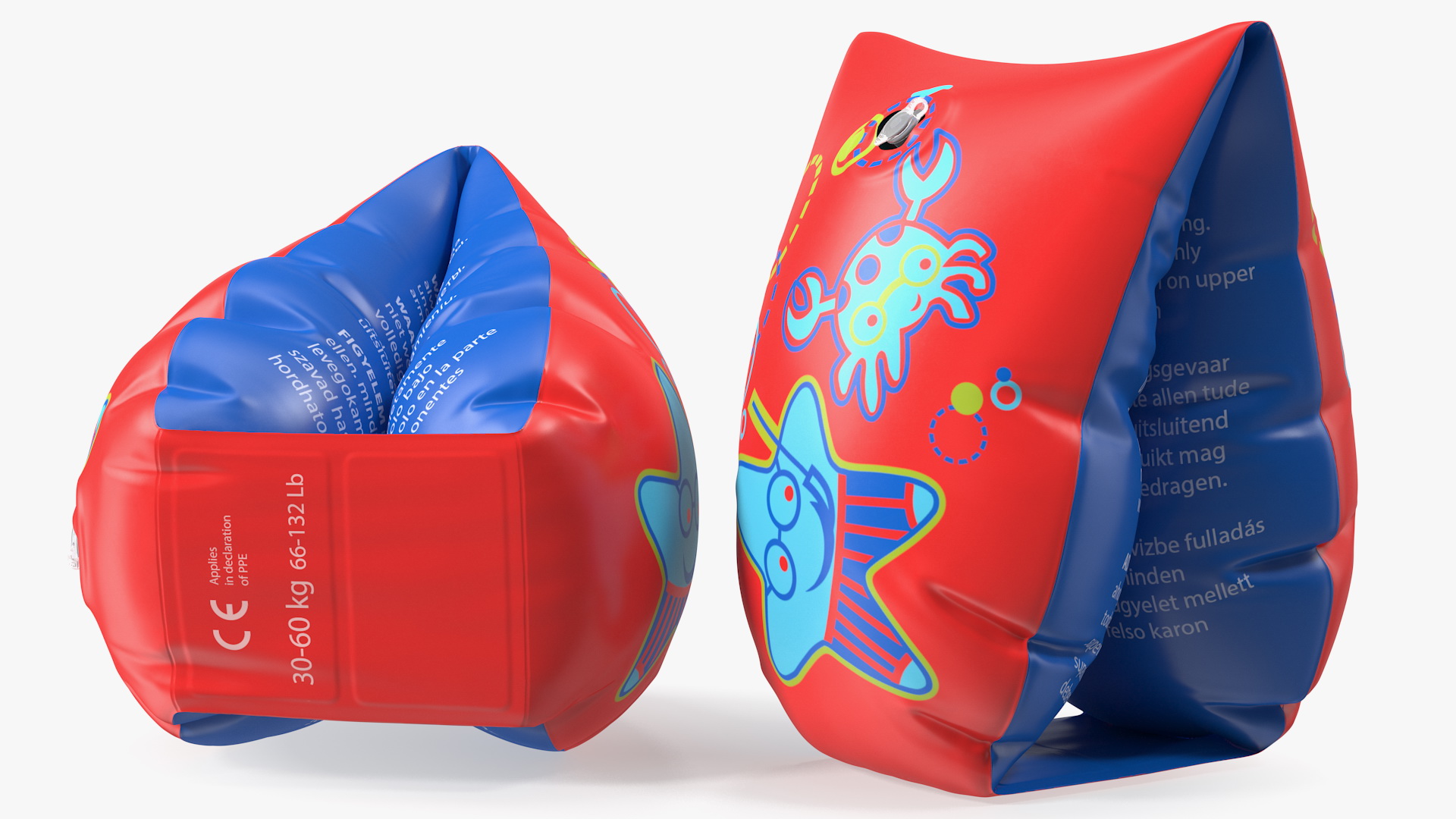 Colorful Swimming Float Armbands 3D