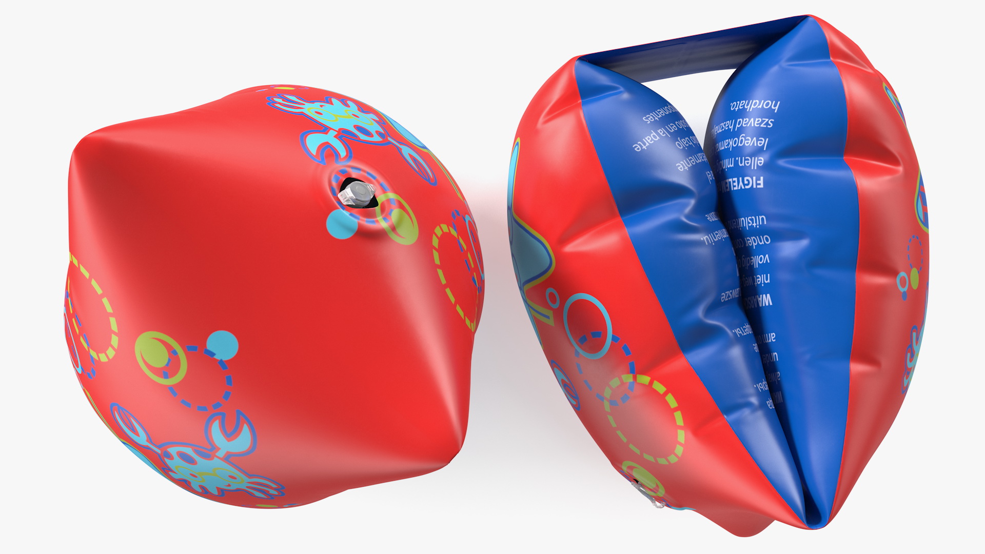 Colorful Swimming Float Armbands 3D