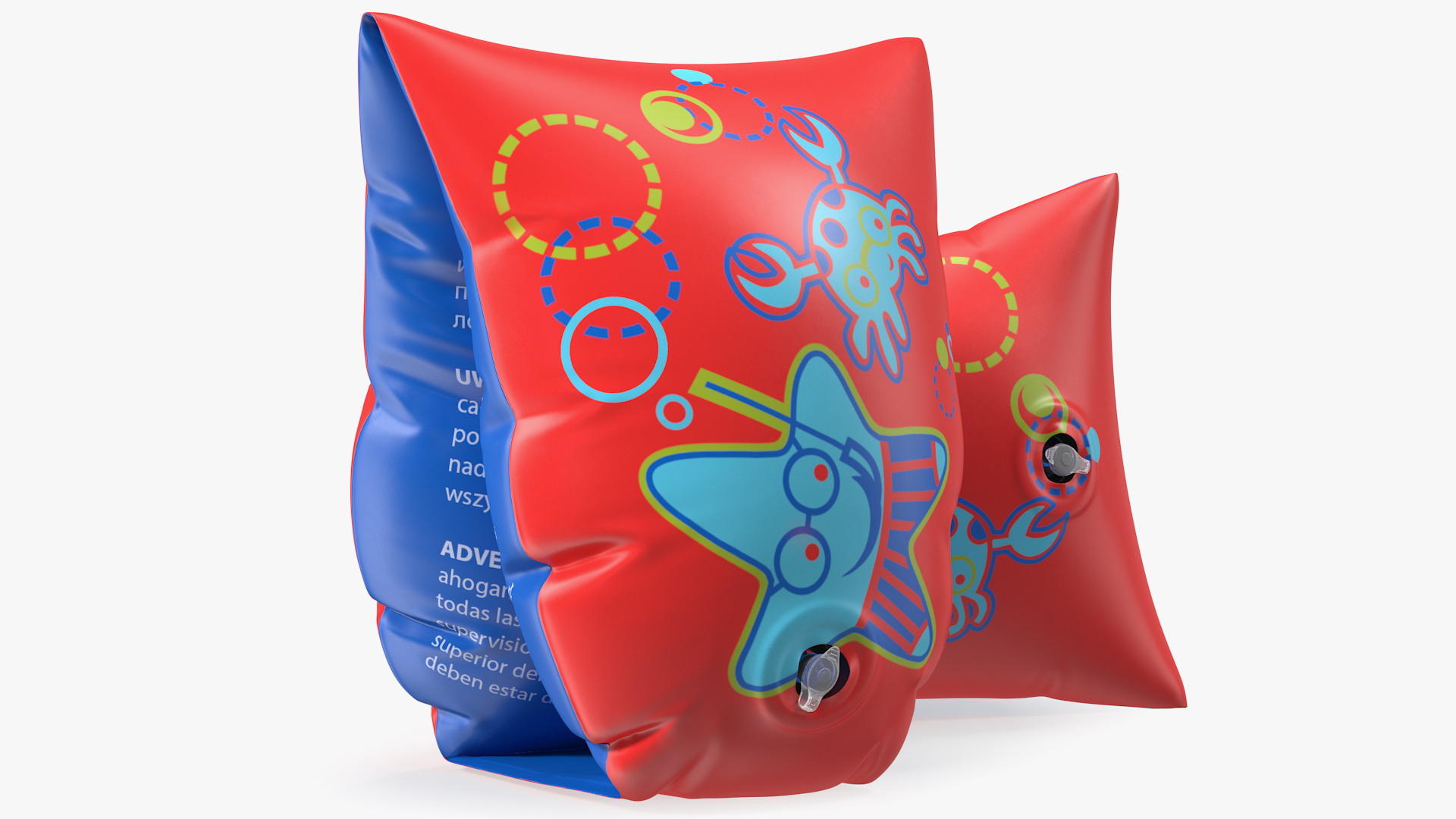 Colorful Swimming Float Armbands 3D