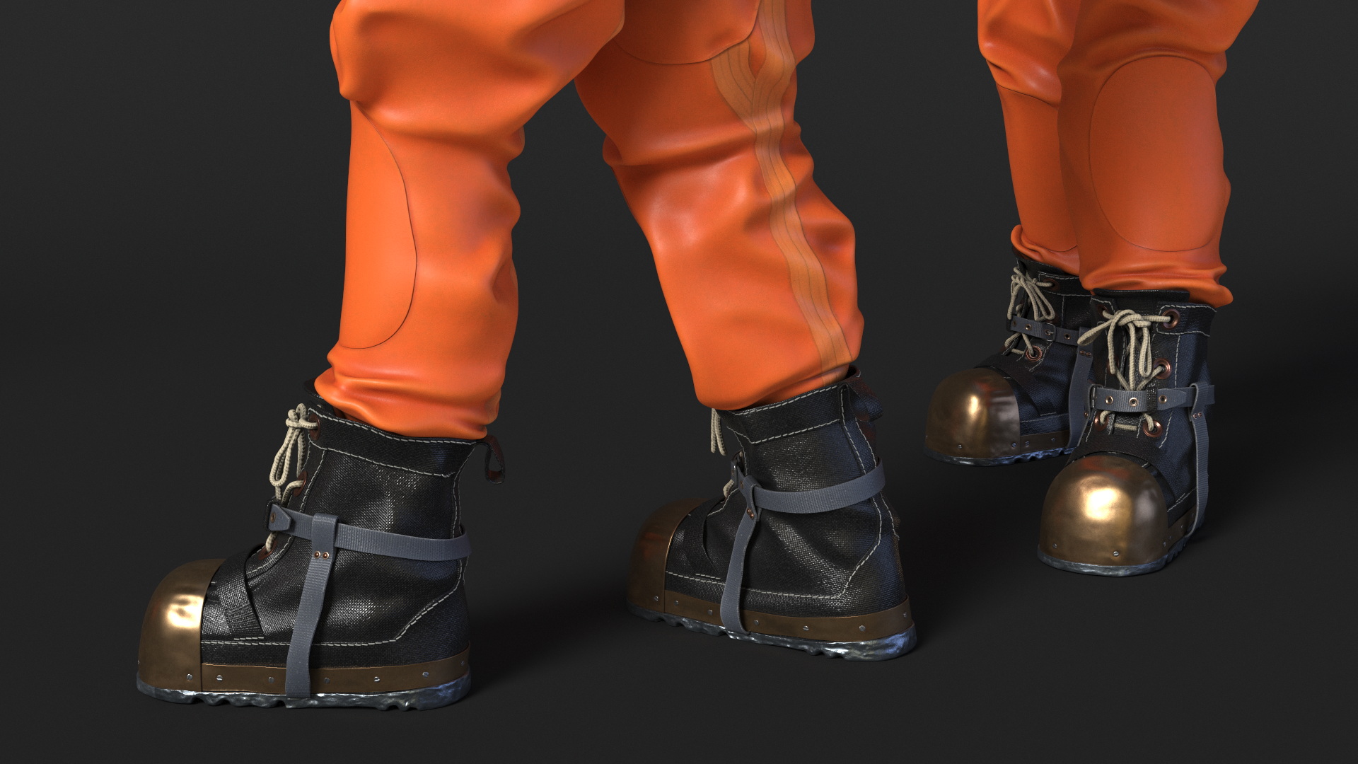 3D model Vintage Maritime Diving Suit Rigged