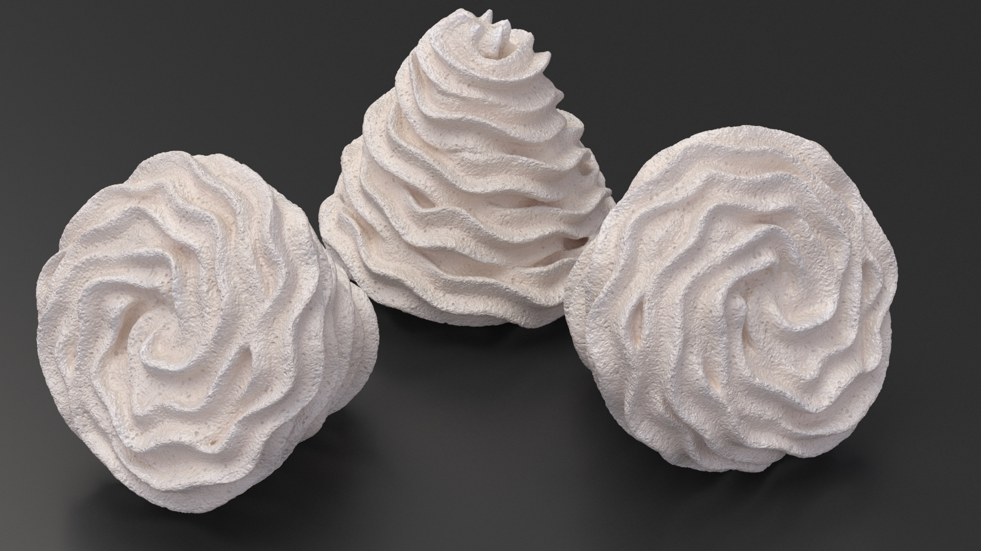 Vanilla Whipped Cream for 3D Print 3D model