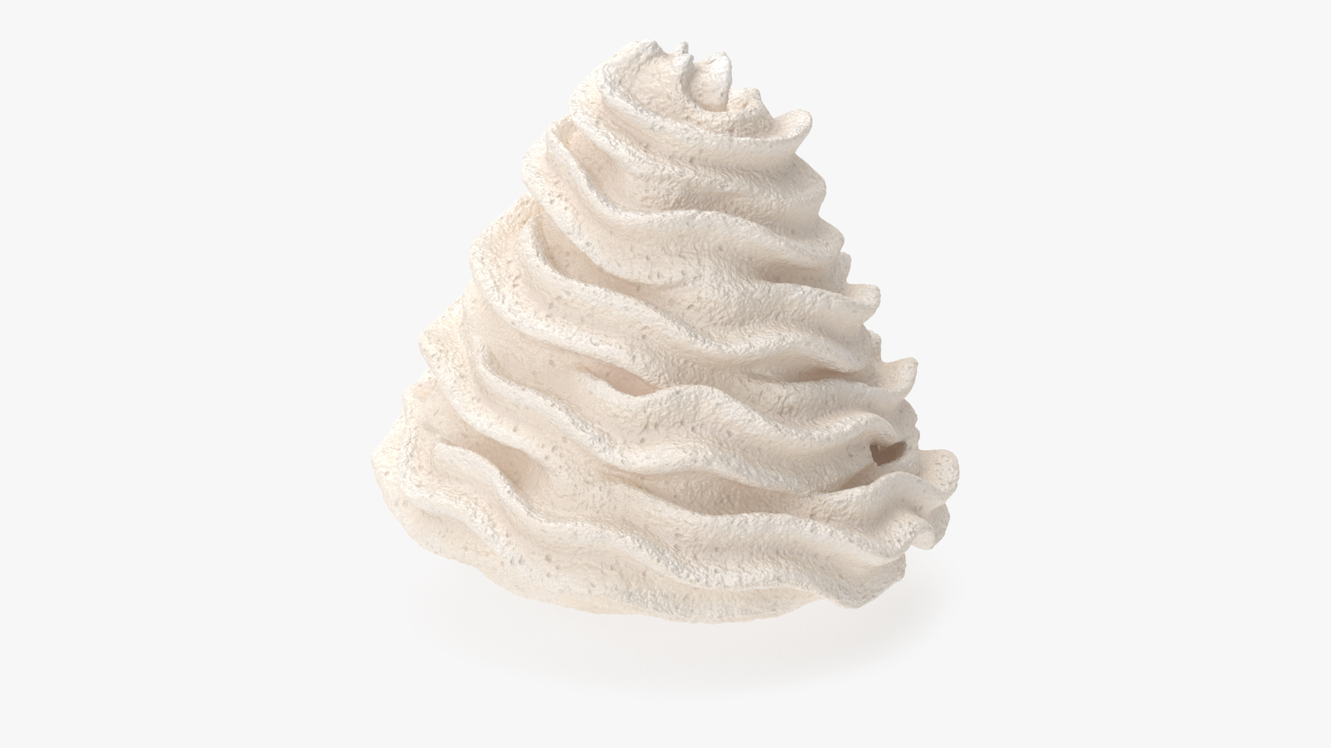 Vanilla Whipped Cream for 3D Print 3D model