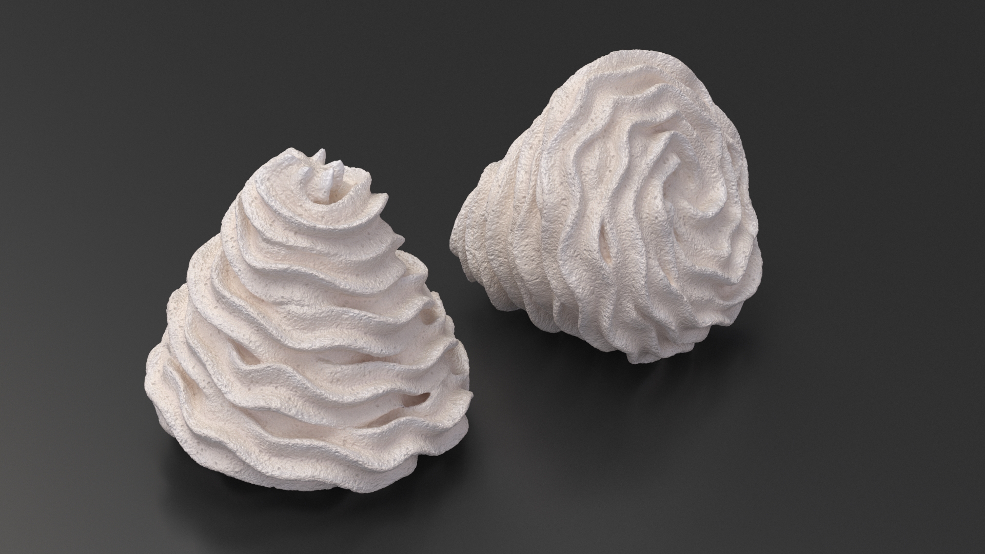Vanilla Whipped Cream for 3D Print 3D model