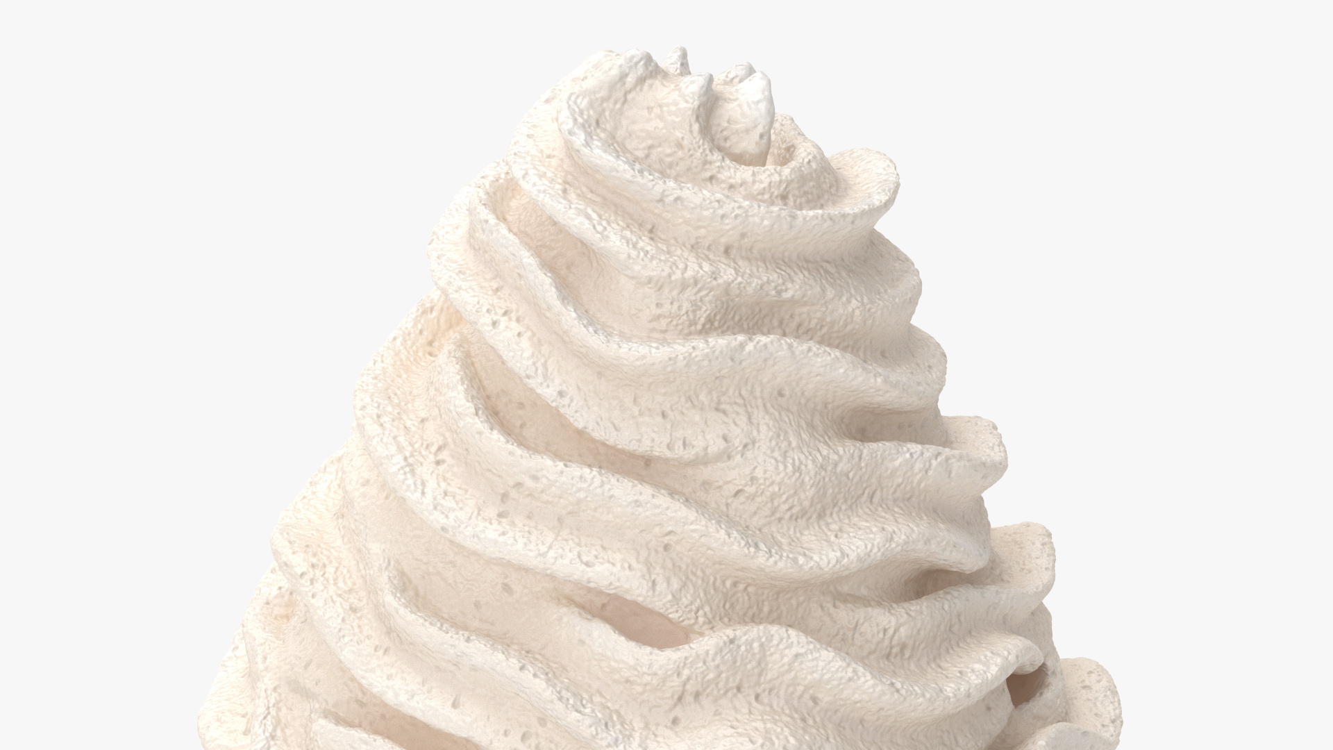 Vanilla Whipped Cream for 3D Print 3D model