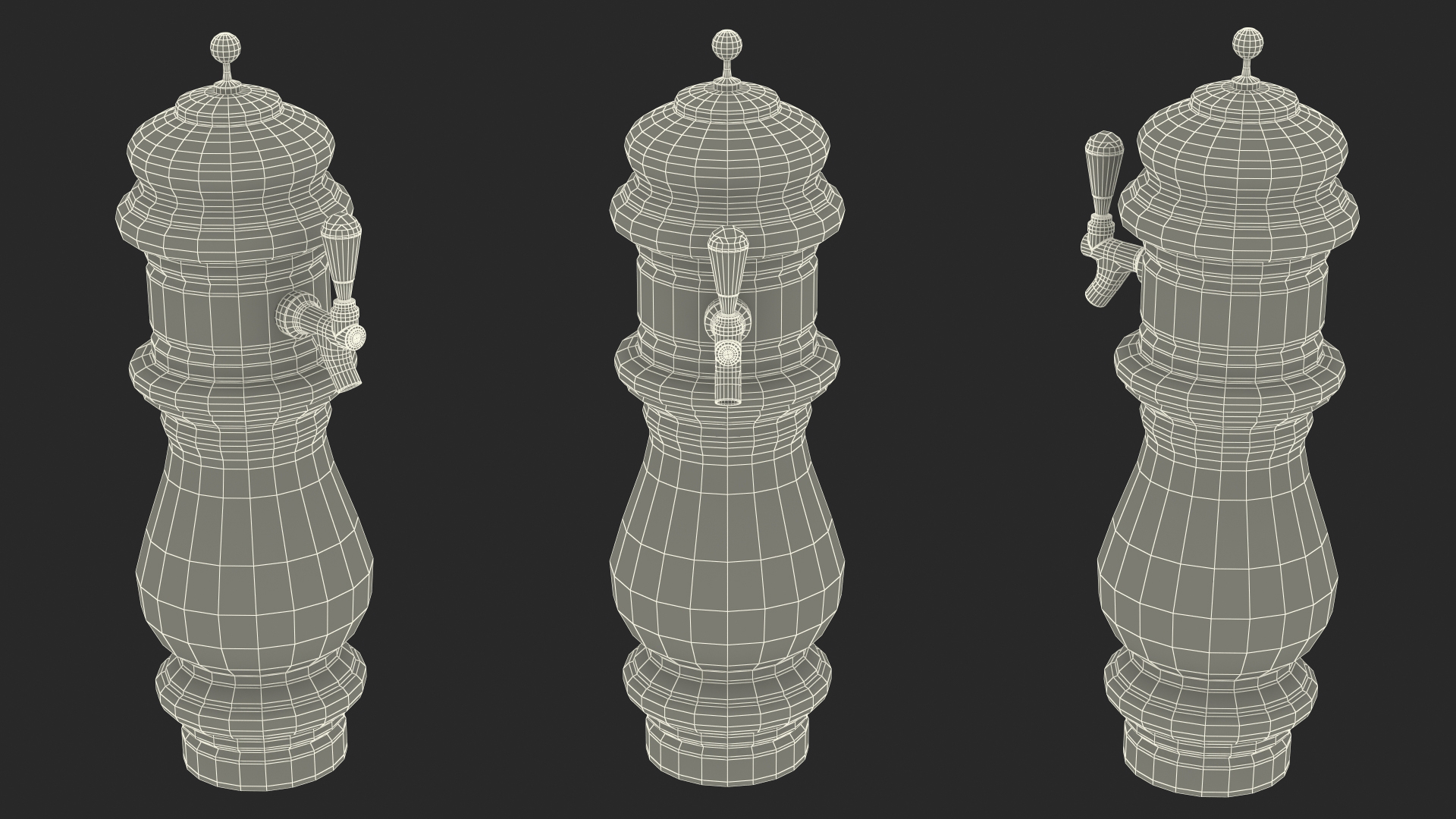 3D Ceramic Faucet Draft Beer Tower