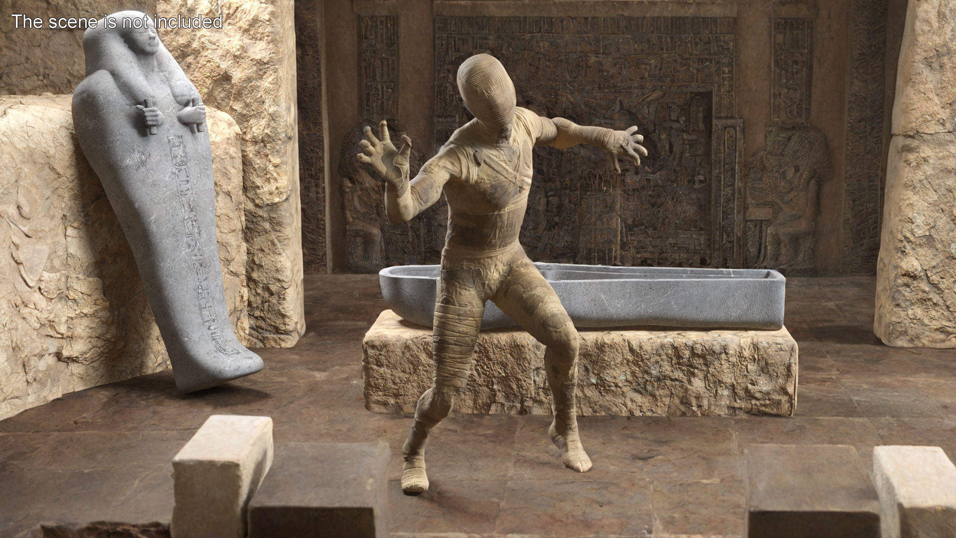 3D Mummy Rigged for Maya