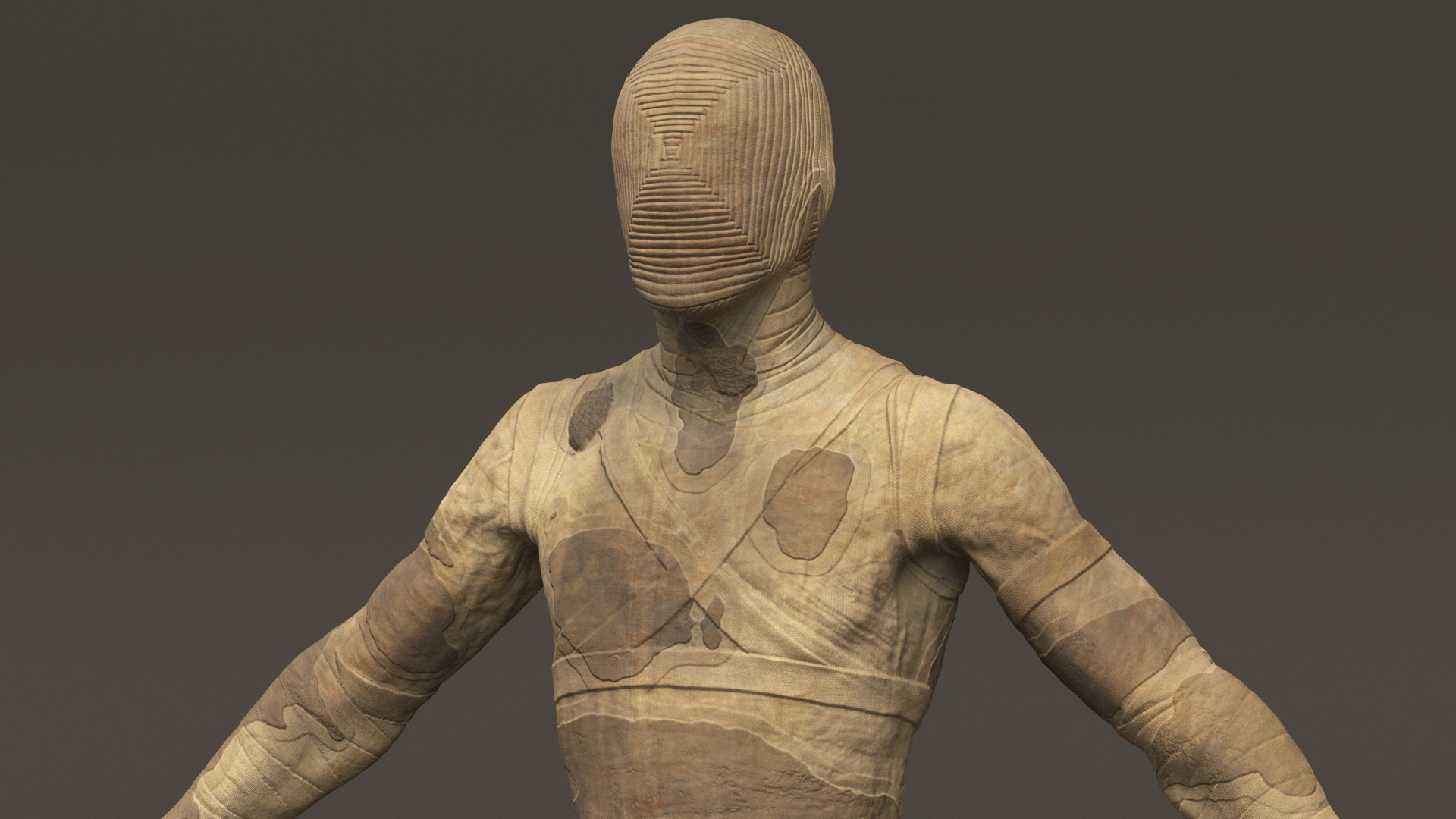 3D Mummy Rigged for Maya