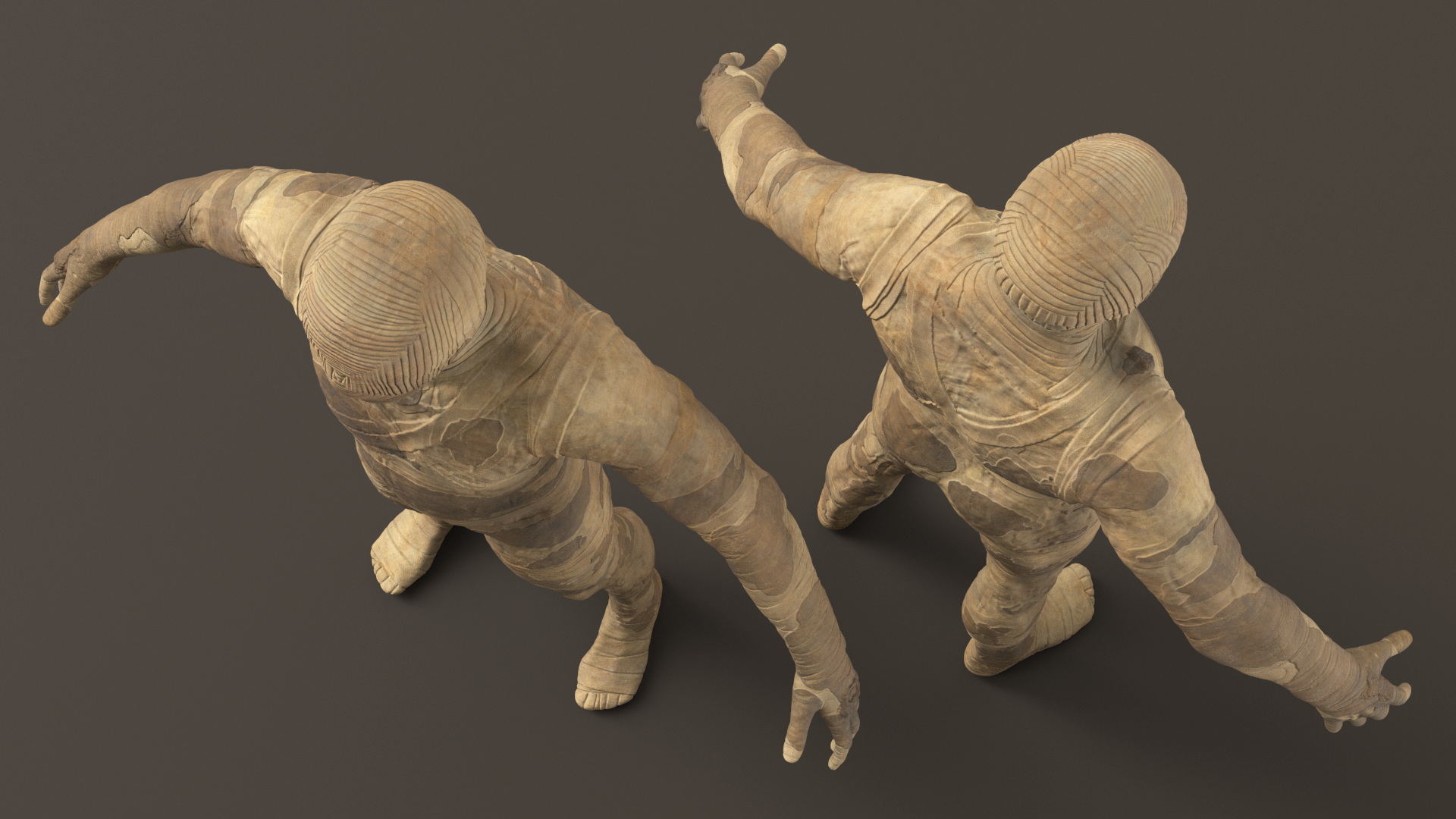 3D Mummy Rigged for Maya