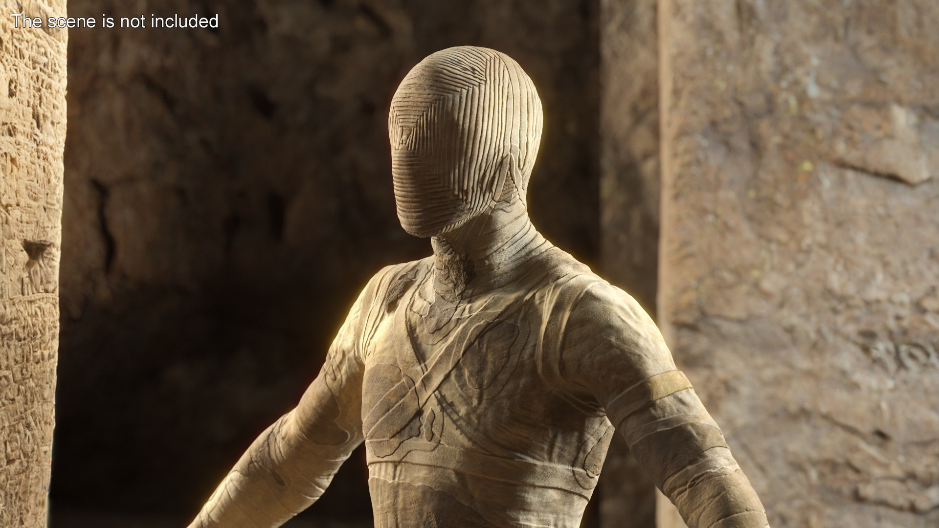 3D Mummy Rigged for Maya