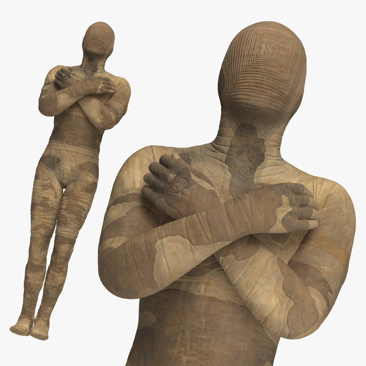 3D Mummy Rigged for Maya