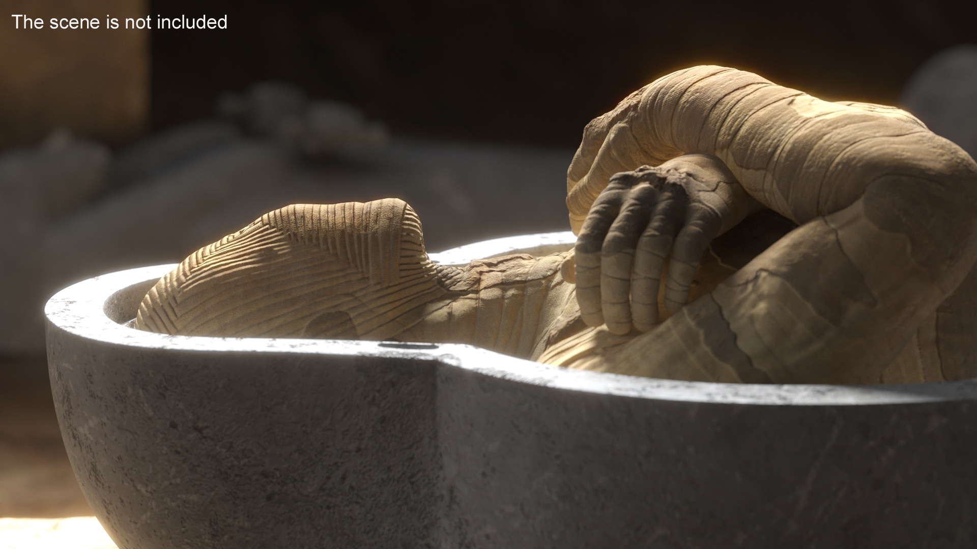 3D Mummy Rigged for Maya