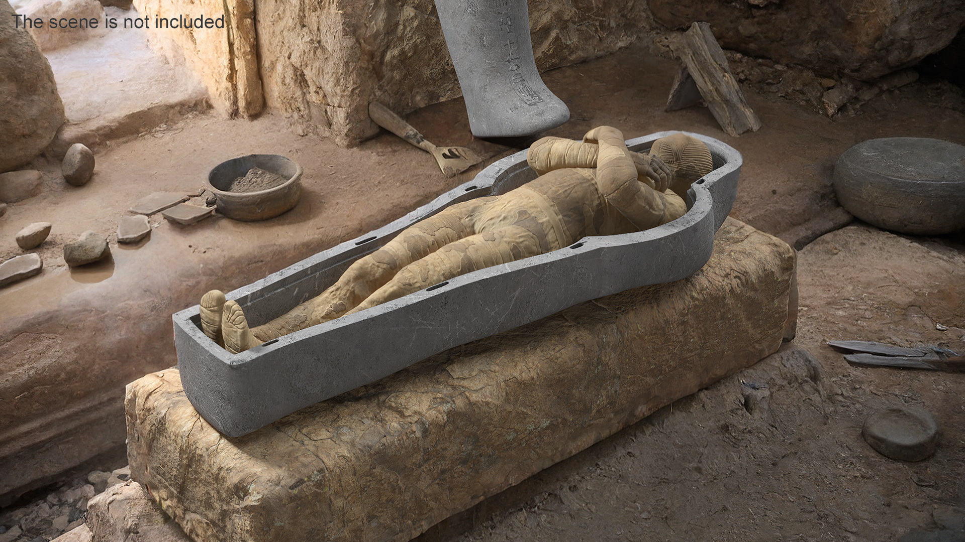 3D Mummy Rigged for Maya