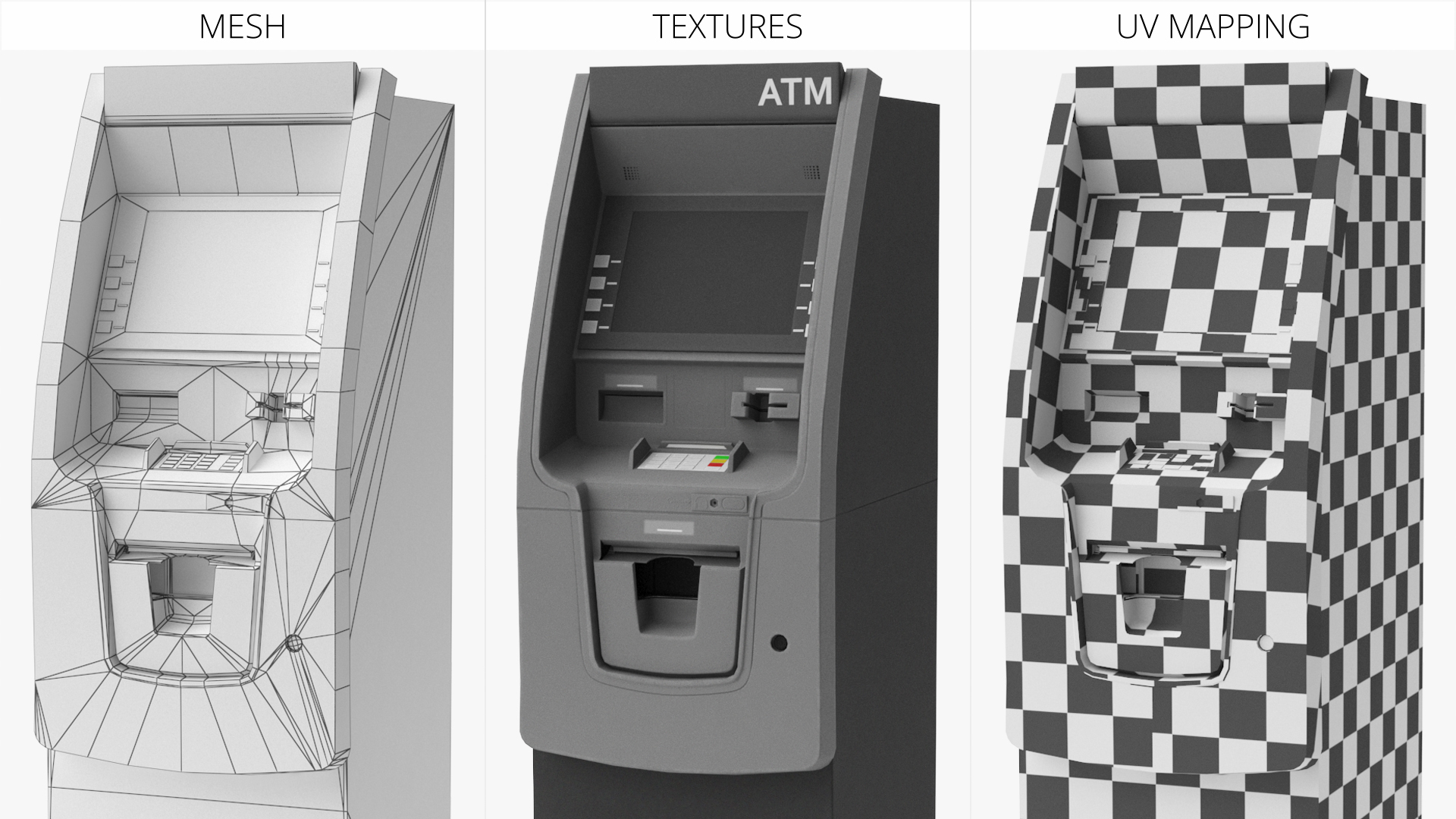 Bank ATM Cash Machine Game Ready, view 5