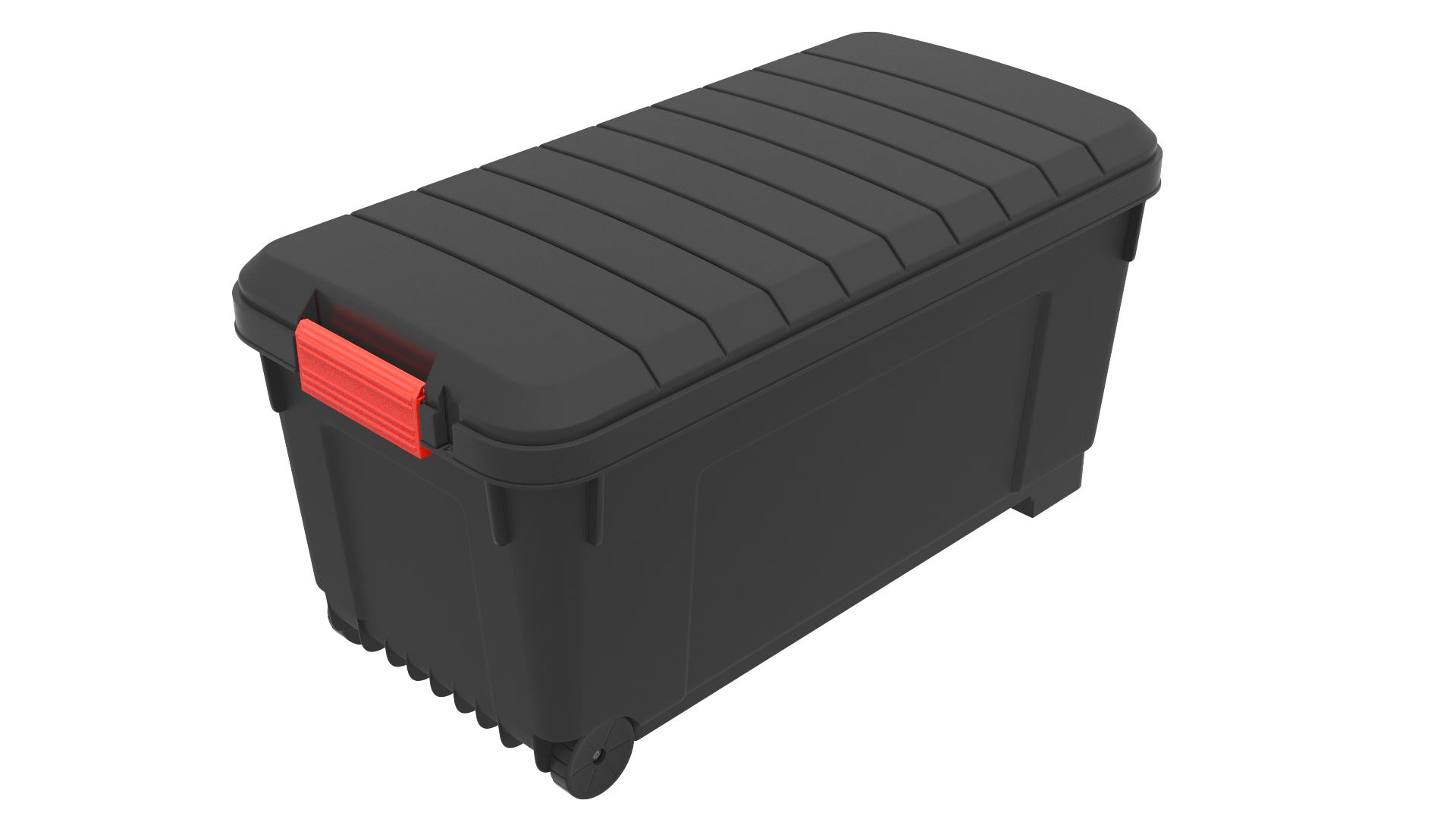 Portable Plastic Storage Trunk Red 3D model