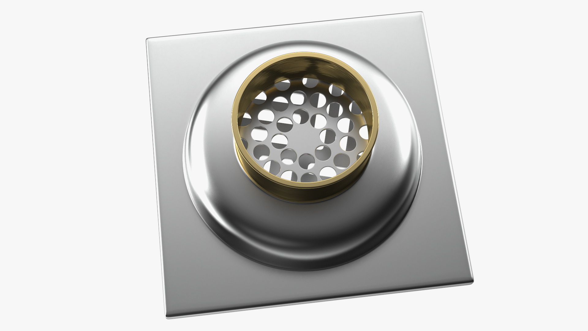 Stainless Shower Drain 3D