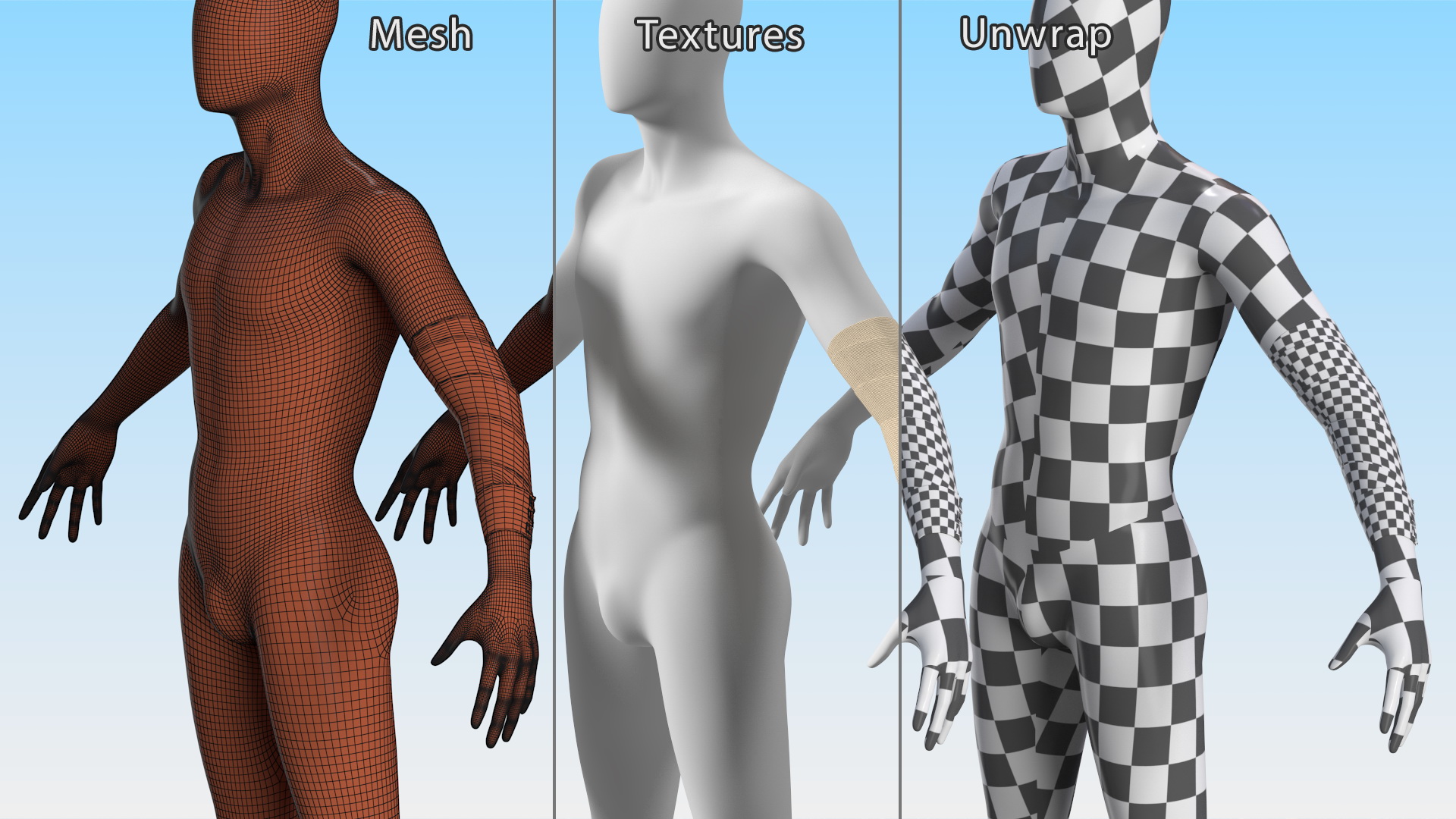 3D Elastic Bandage Beige with Clamps Wrapped Around Hand on Mannequin