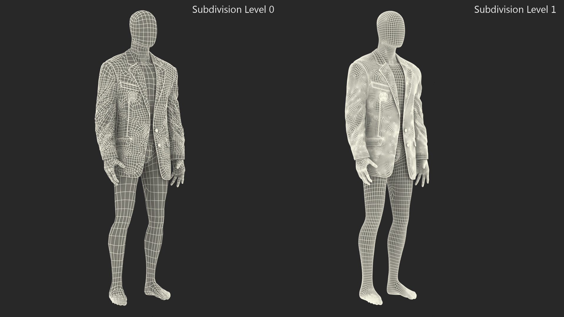 Blue Jacket on Mannequin 3D model