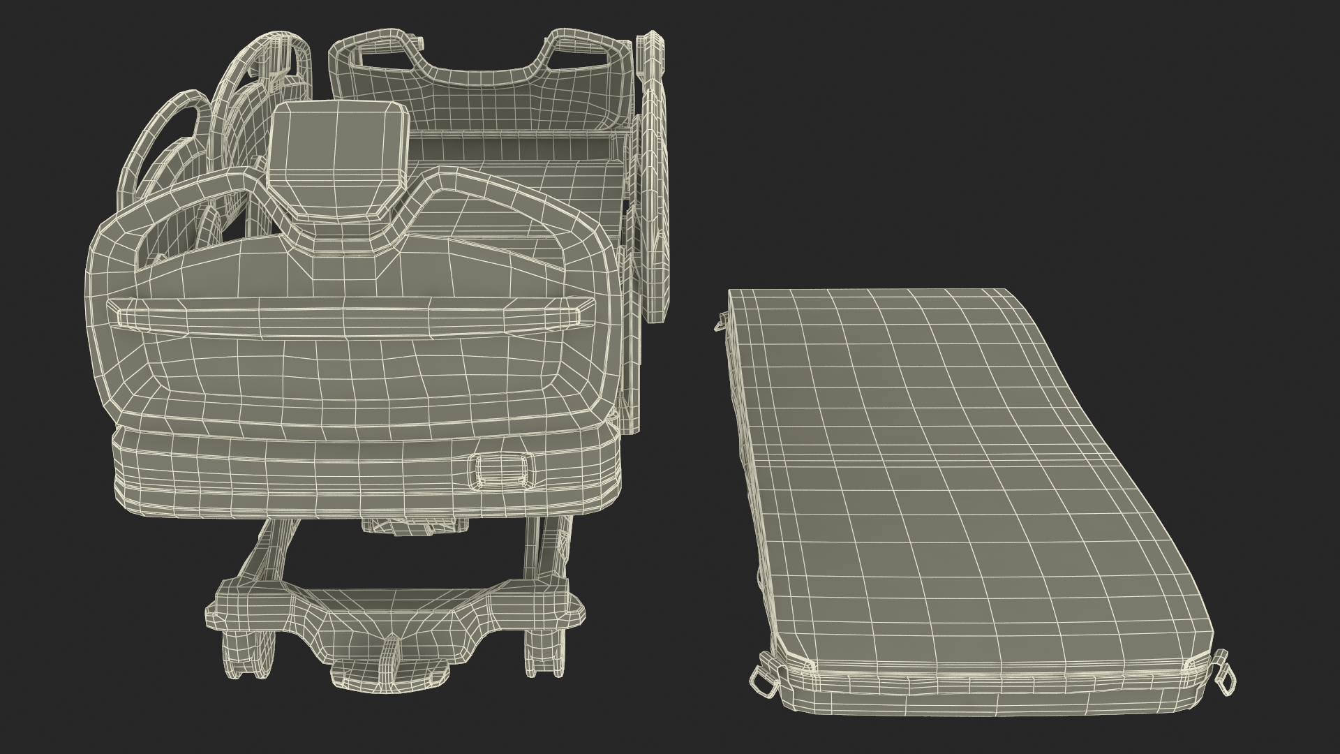 Smart Medical Bed Stryker Procuity ZM 3D