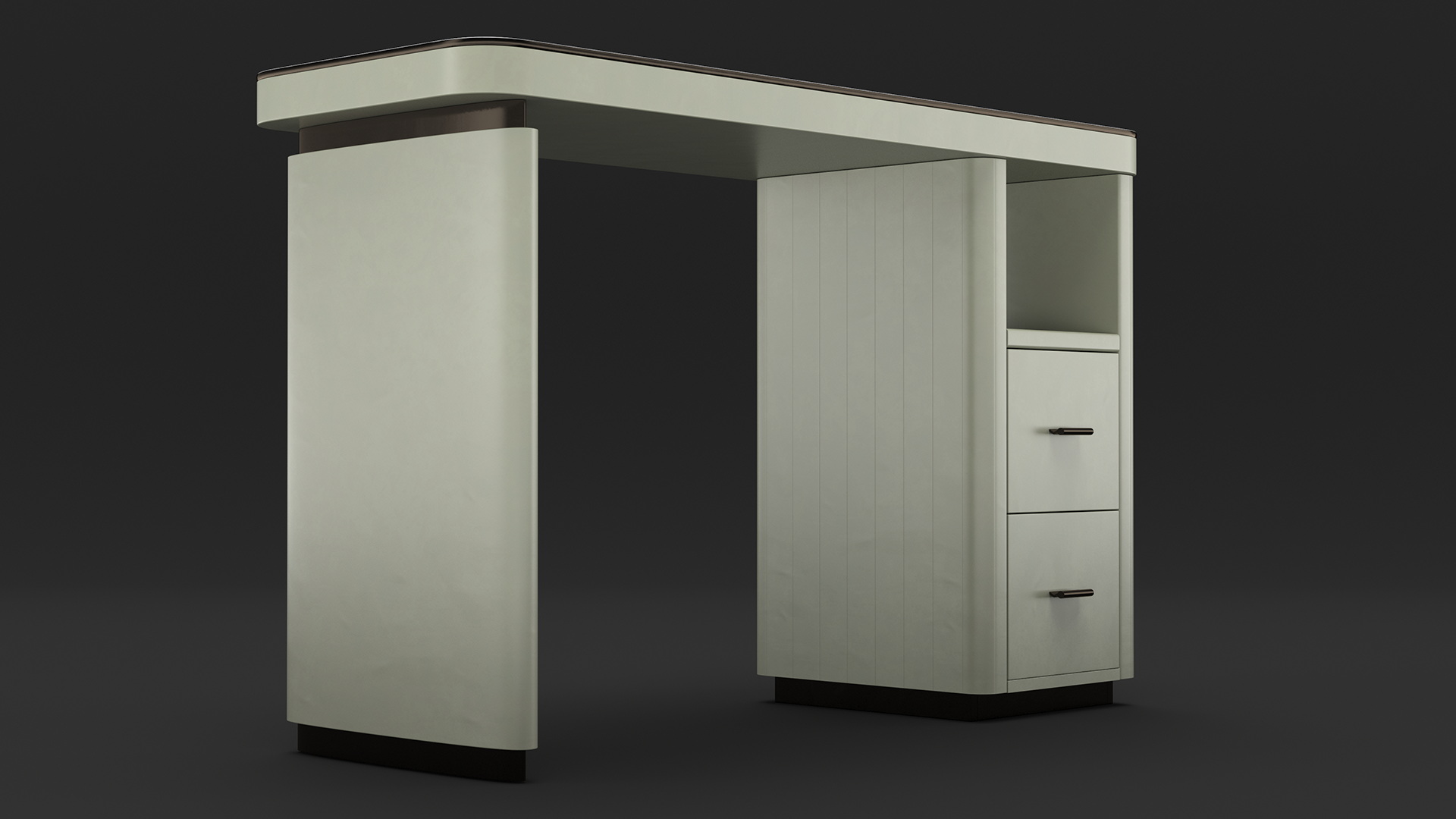 3D Manicure Table with Chairs