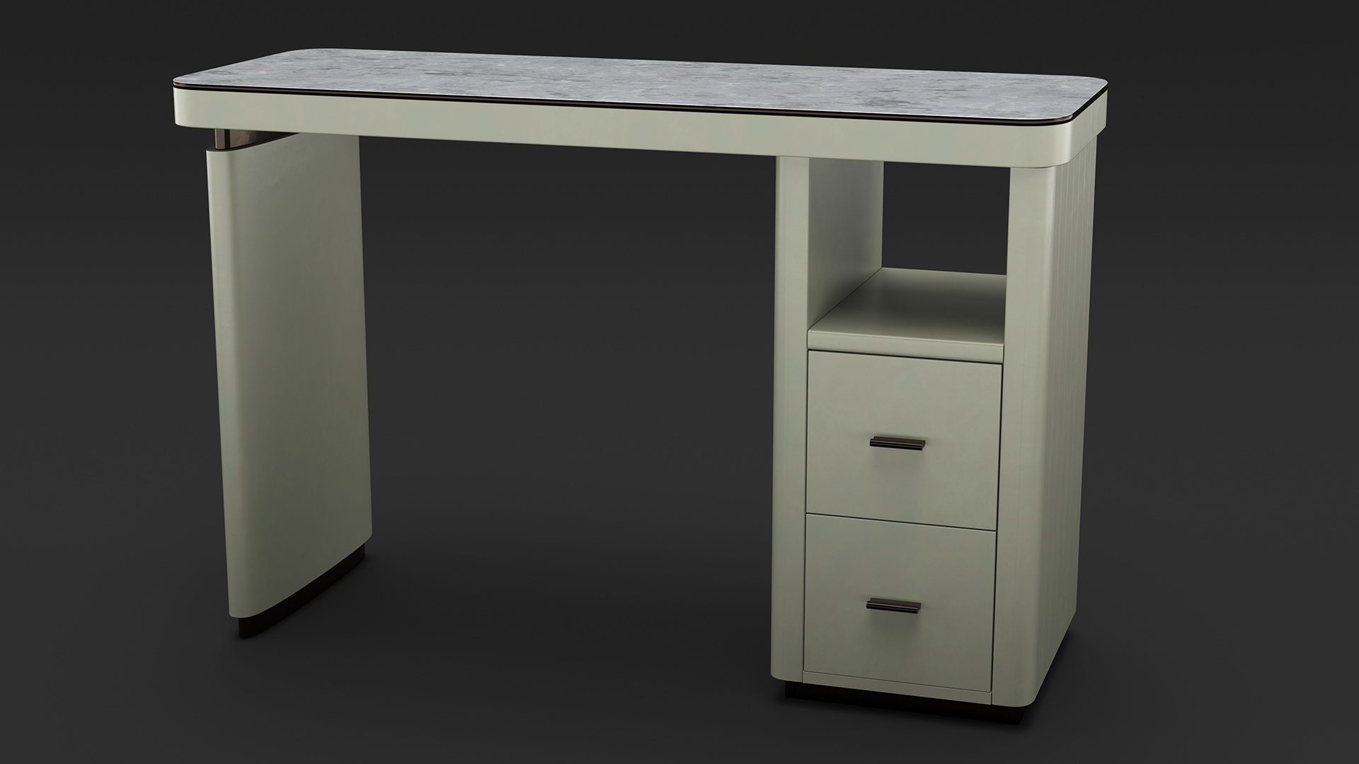 3D Manicure Table with Chairs