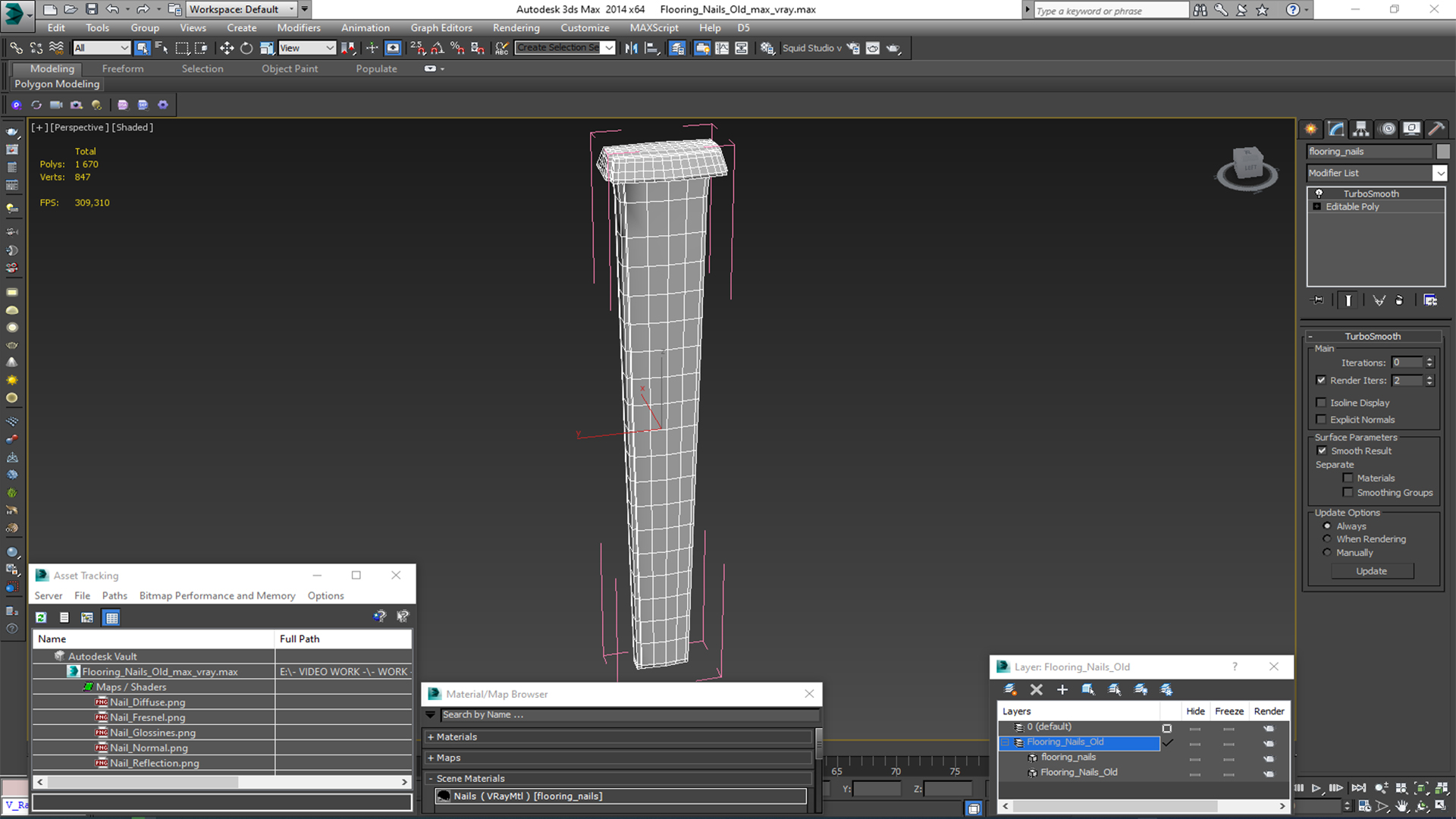 3D Flooring Nails Old model