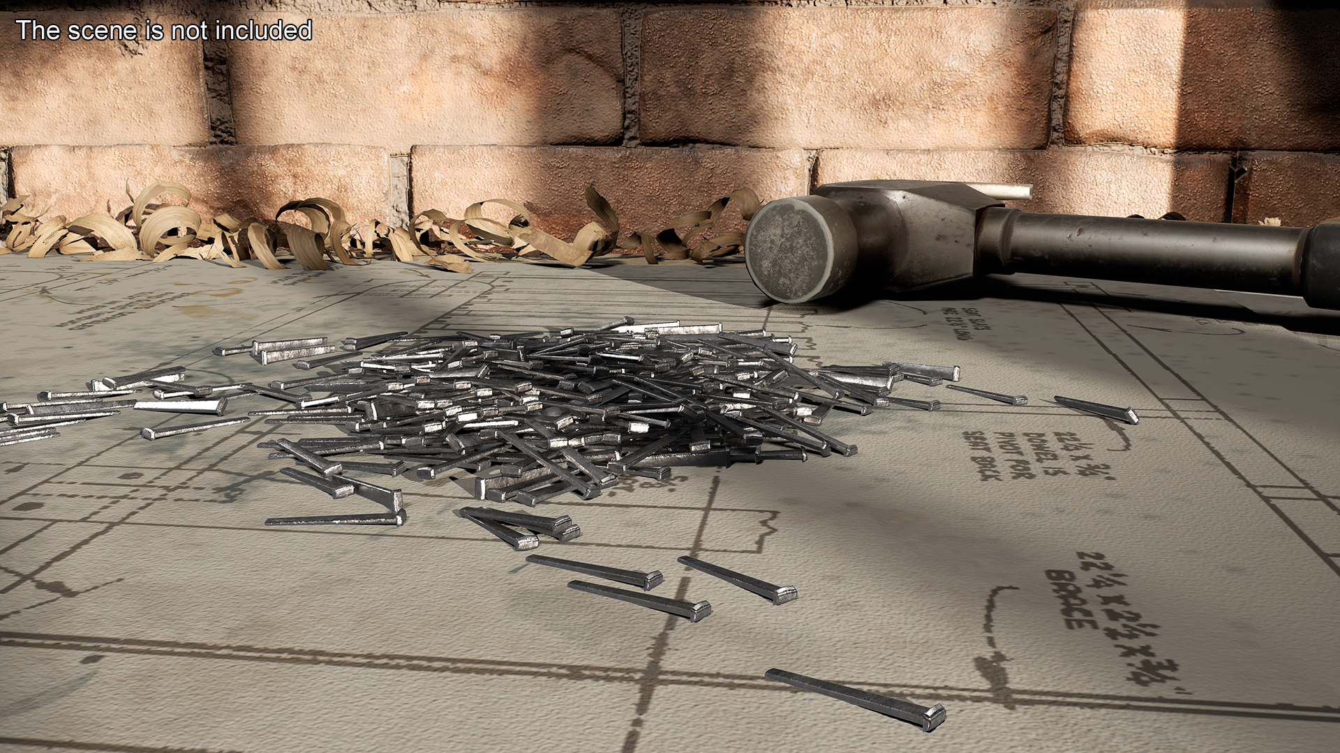 3D Flooring Nails Old model