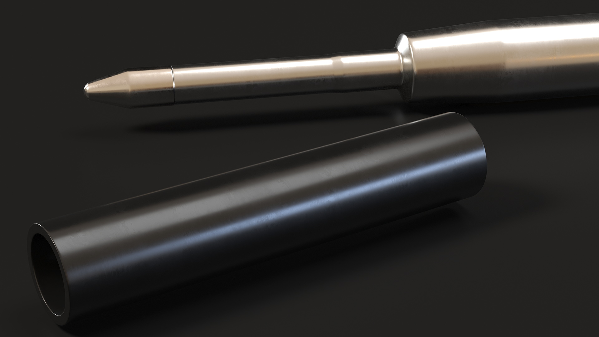3D Black Ballpoint Pen Refill