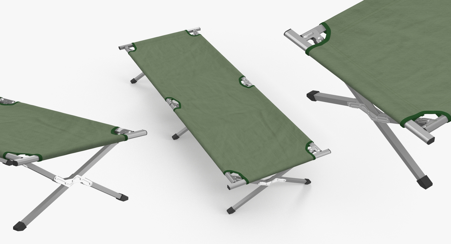Camping Folding Bed 3D model
