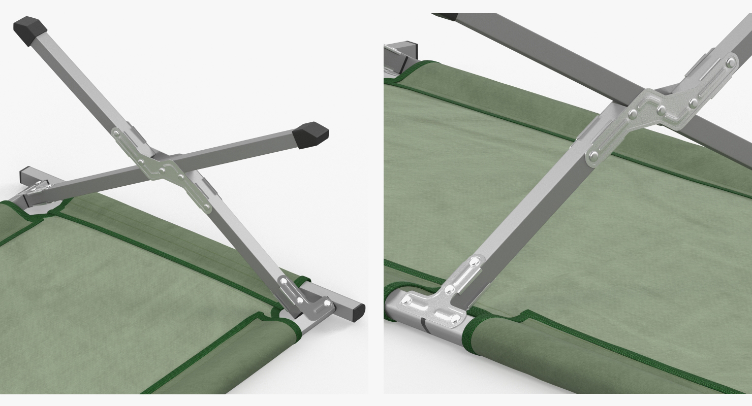 Camping Folding Bed 3D model