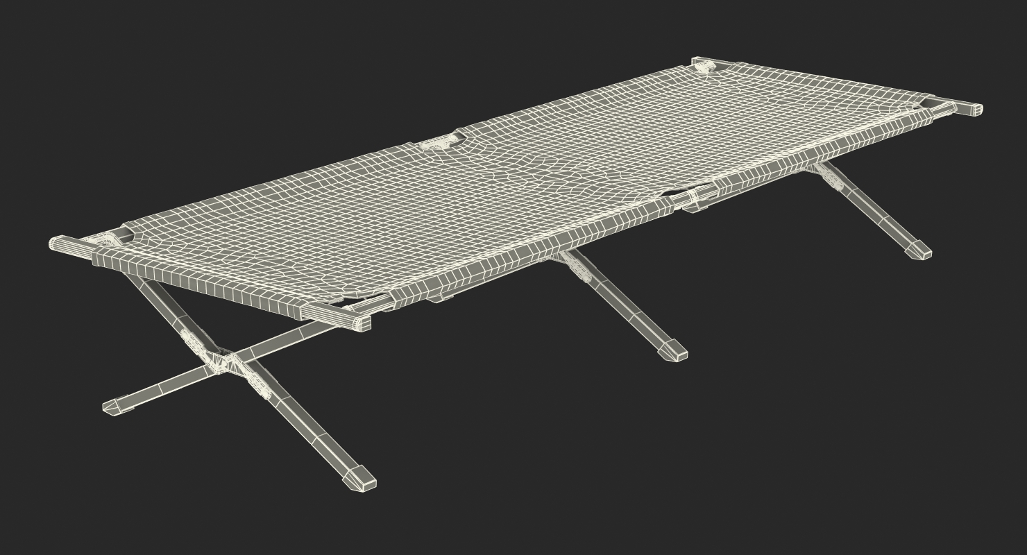 Camping Folding Bed 3D model