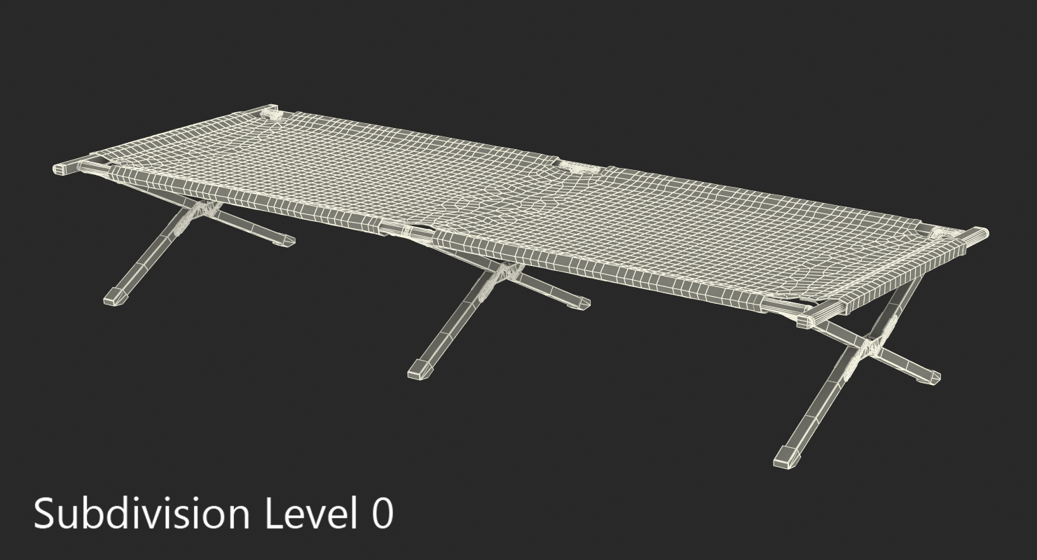 Camping Folding Bed 3D model