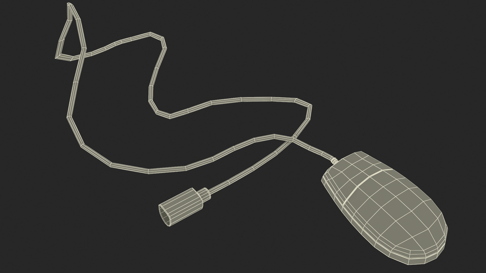 Vintage Apple Keyboard II and Mouse Set 3D model