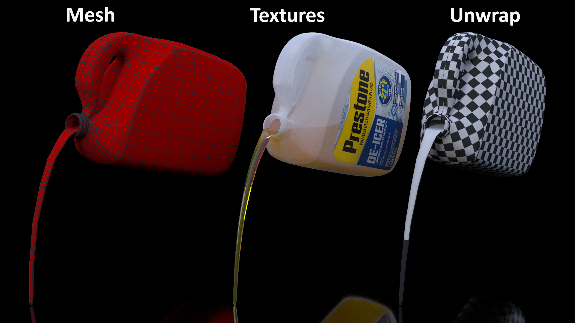 Antifreeze Prestone with Pouring Liquid 3D model