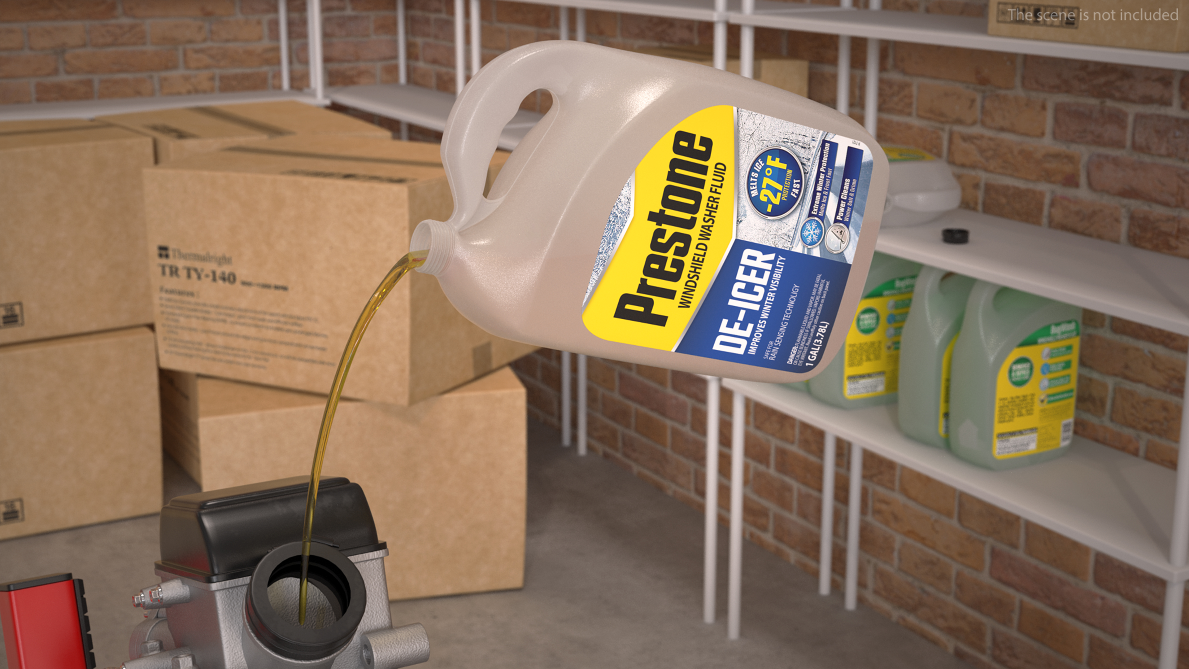 Antifreeze Prestone with Pouring Liquid 3D model