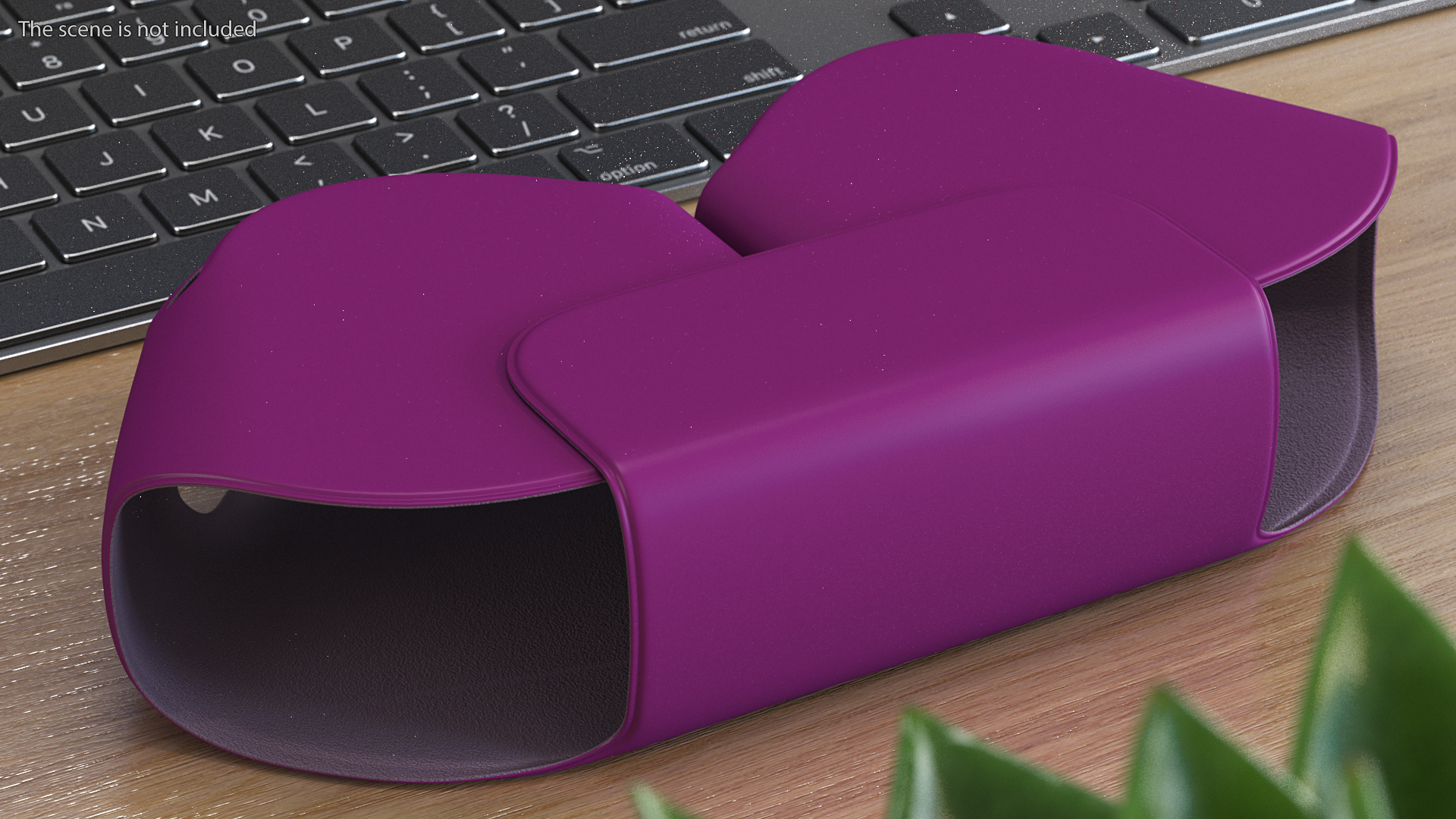 Headphones with Case Purple 3D