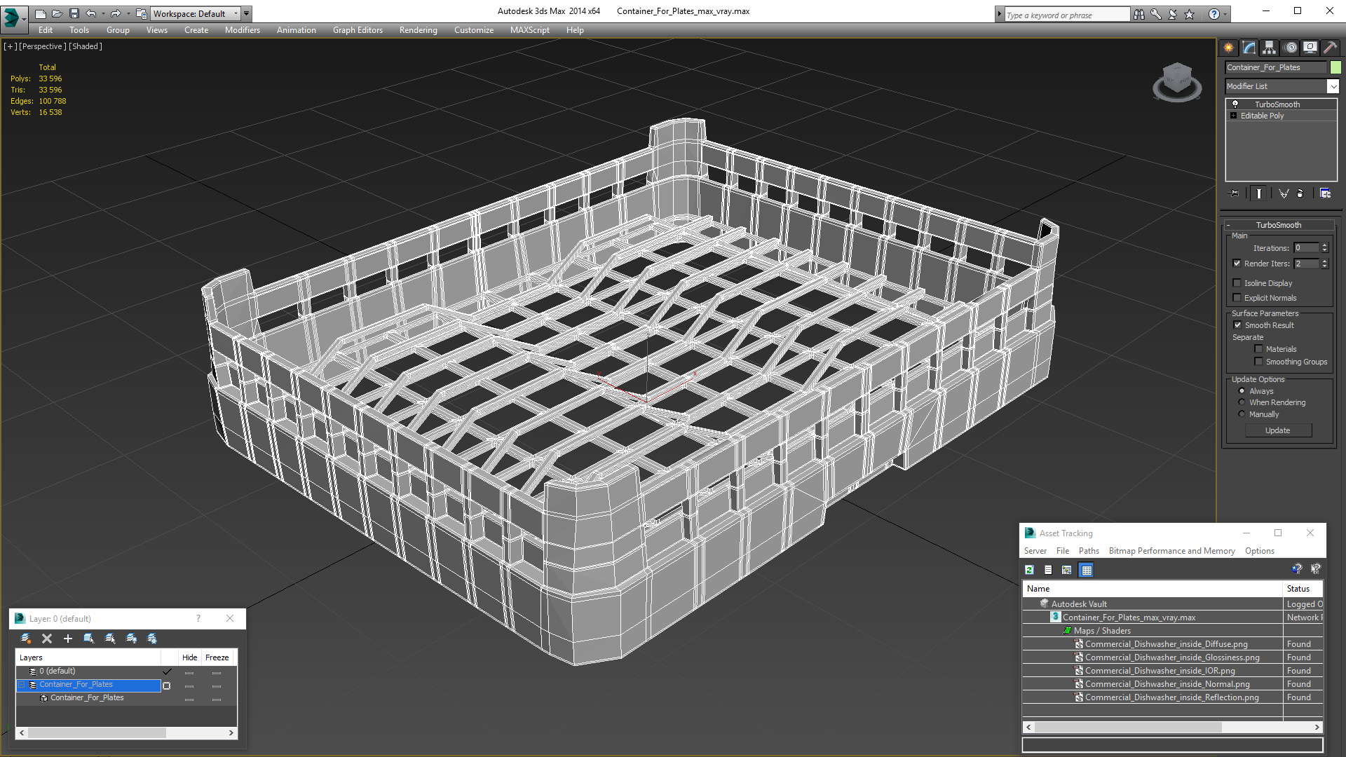 3D model Container For Plates