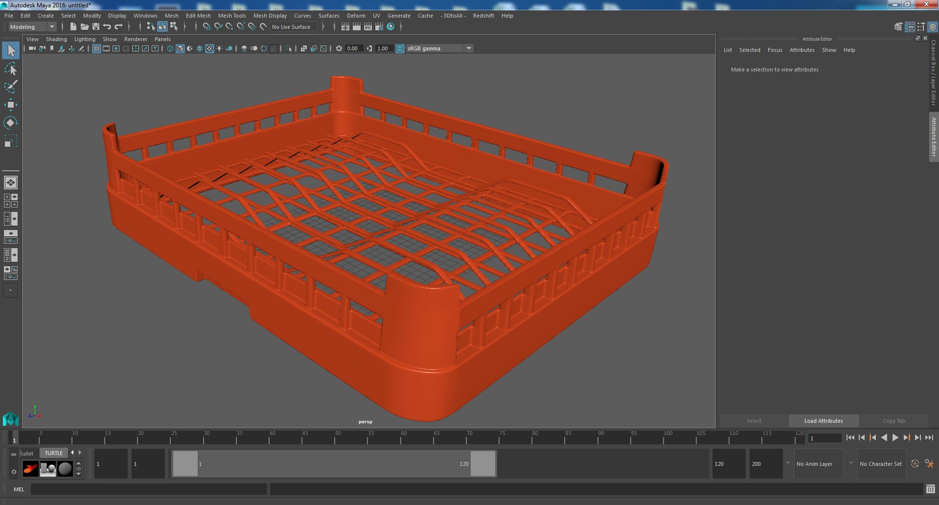 3D model Container For Plates